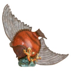 Vintage Midcentury ceramic sculpture "Bianco" by Bartolomeo Tortarolo