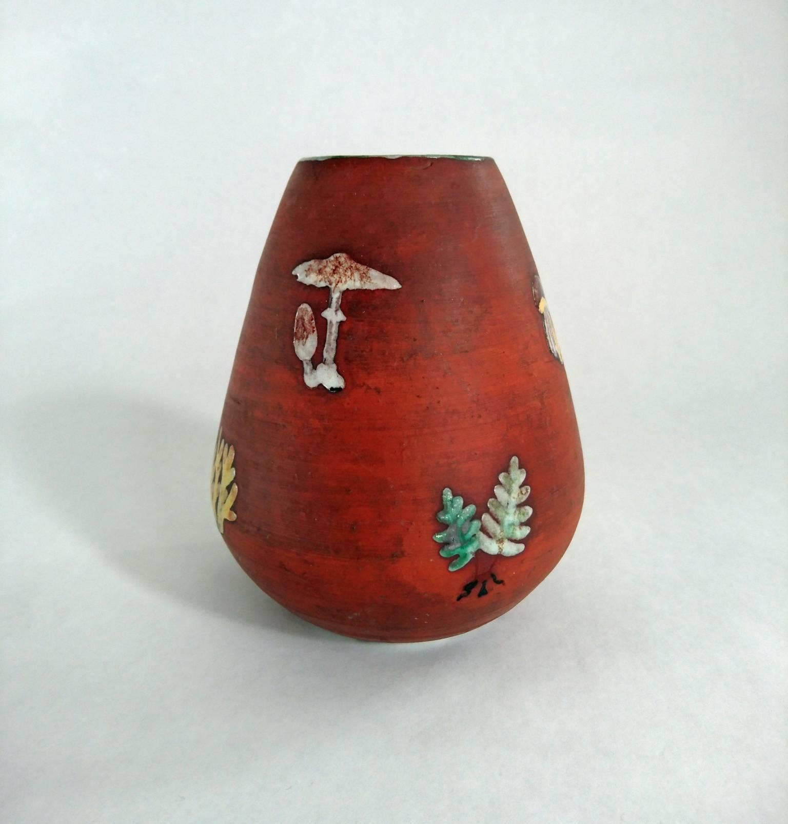 Mid-Century Modern Midcentury Ceramic Studio Vase, Sweden For Sale