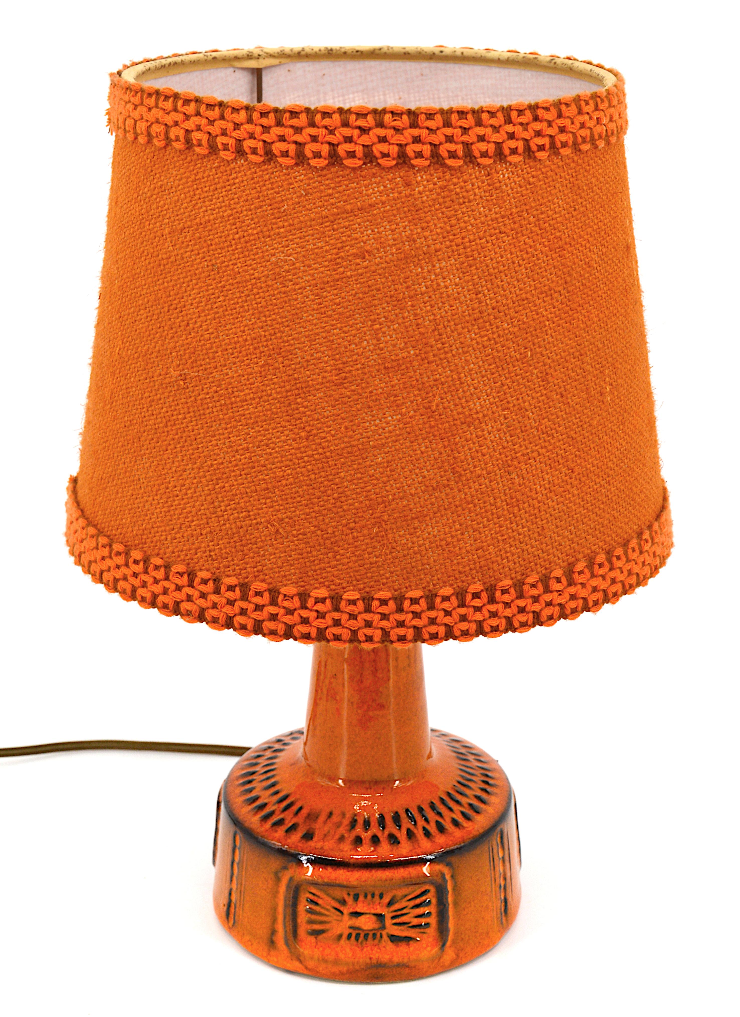 Mid-Century moderno Lampada da tavolo in ceramica del Medioevo, anni '60 in vendita