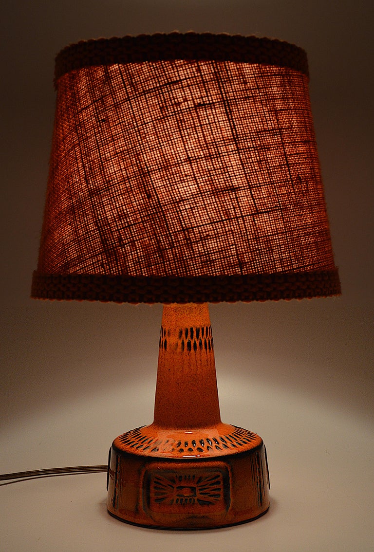 German Midcentury Ceramic Table Lamp, 1960s For Sale
