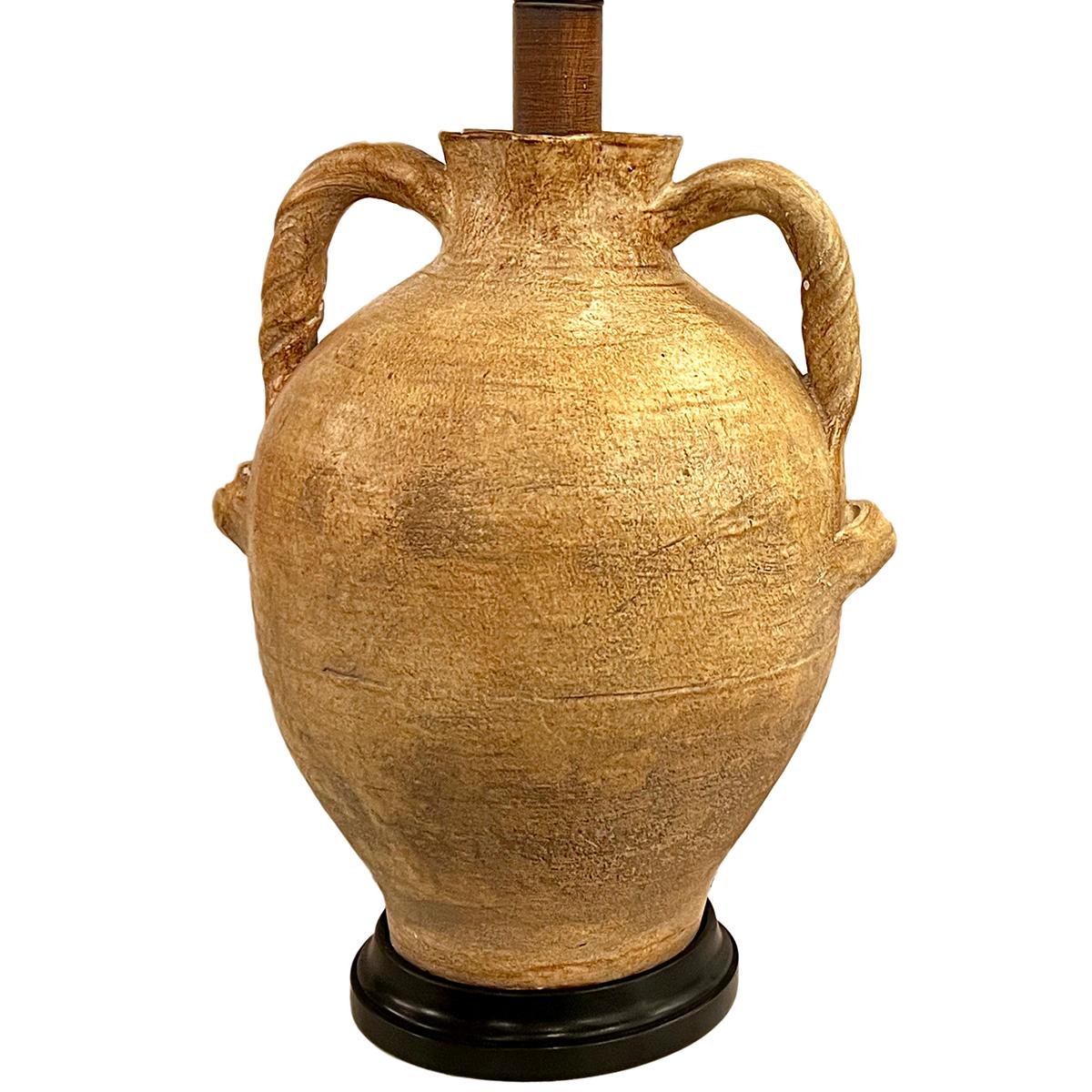 Keramik-Tischlampe aus der Jahrhundertmitte (Italienisch) im Angebot