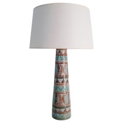 Midcentury Ceramic Table Lamp Made in Sweden