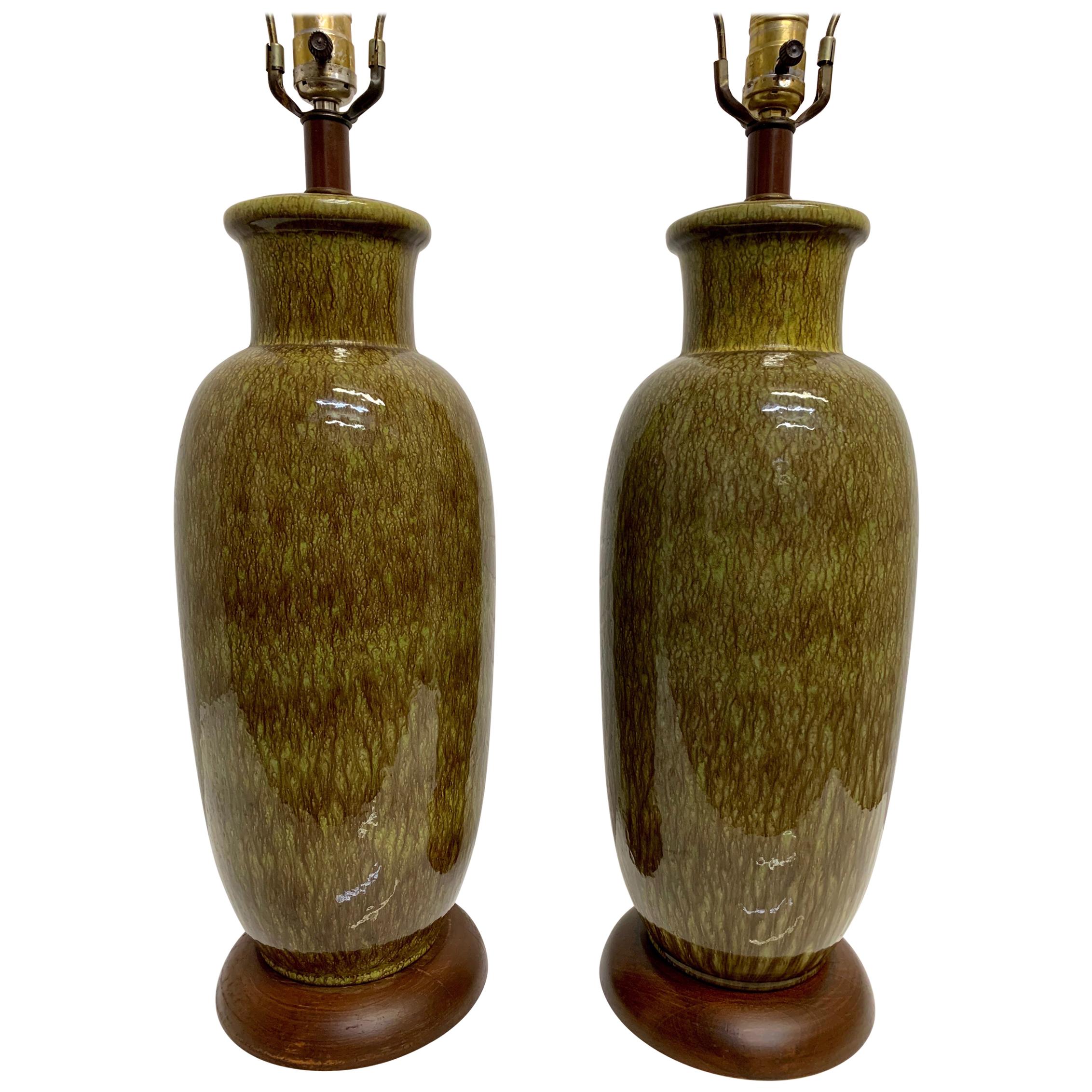 Midcentury Ceramic Table Lamps