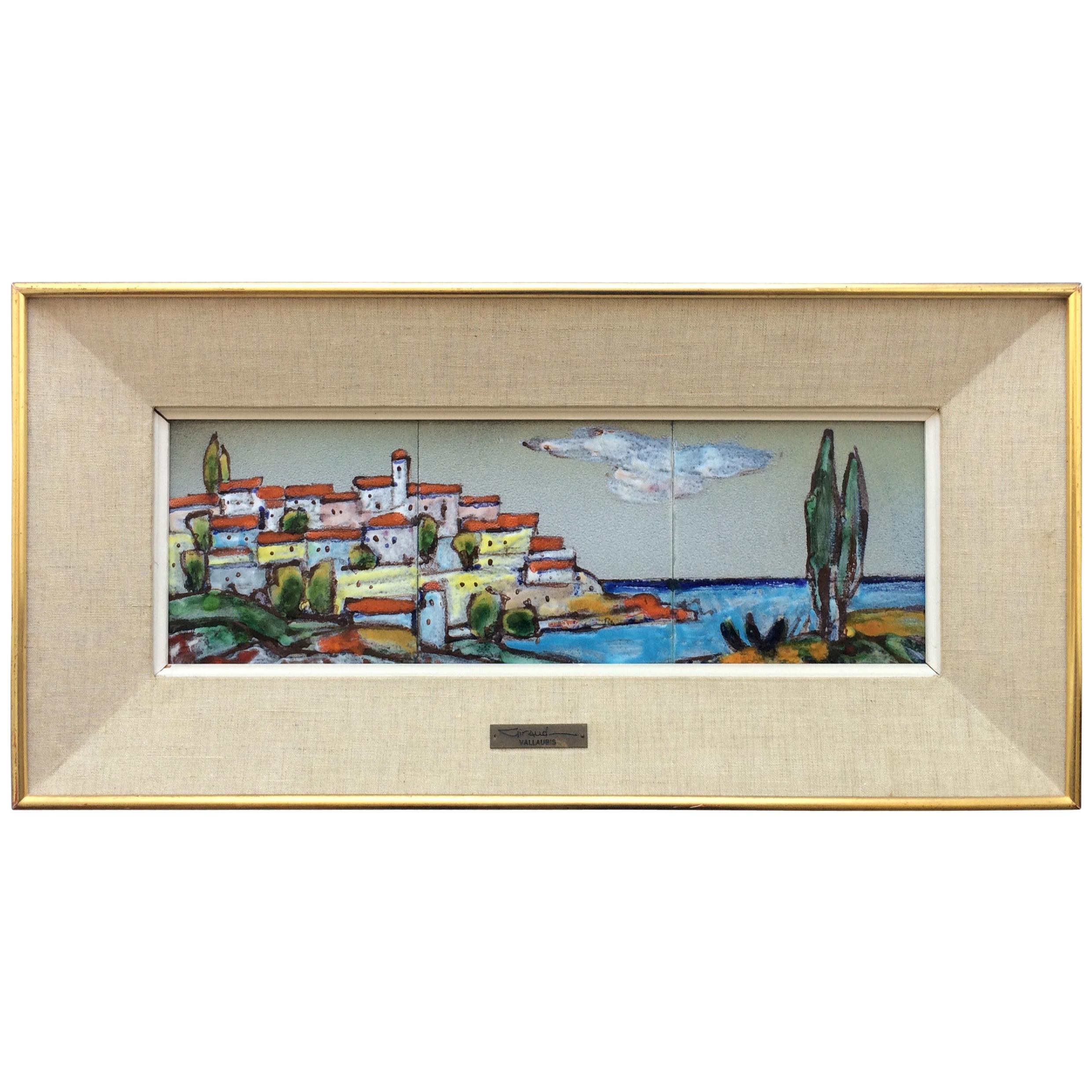 Vintage WallMounted Glazed Tiles Woman/Man Sculpture by Joost Marechal