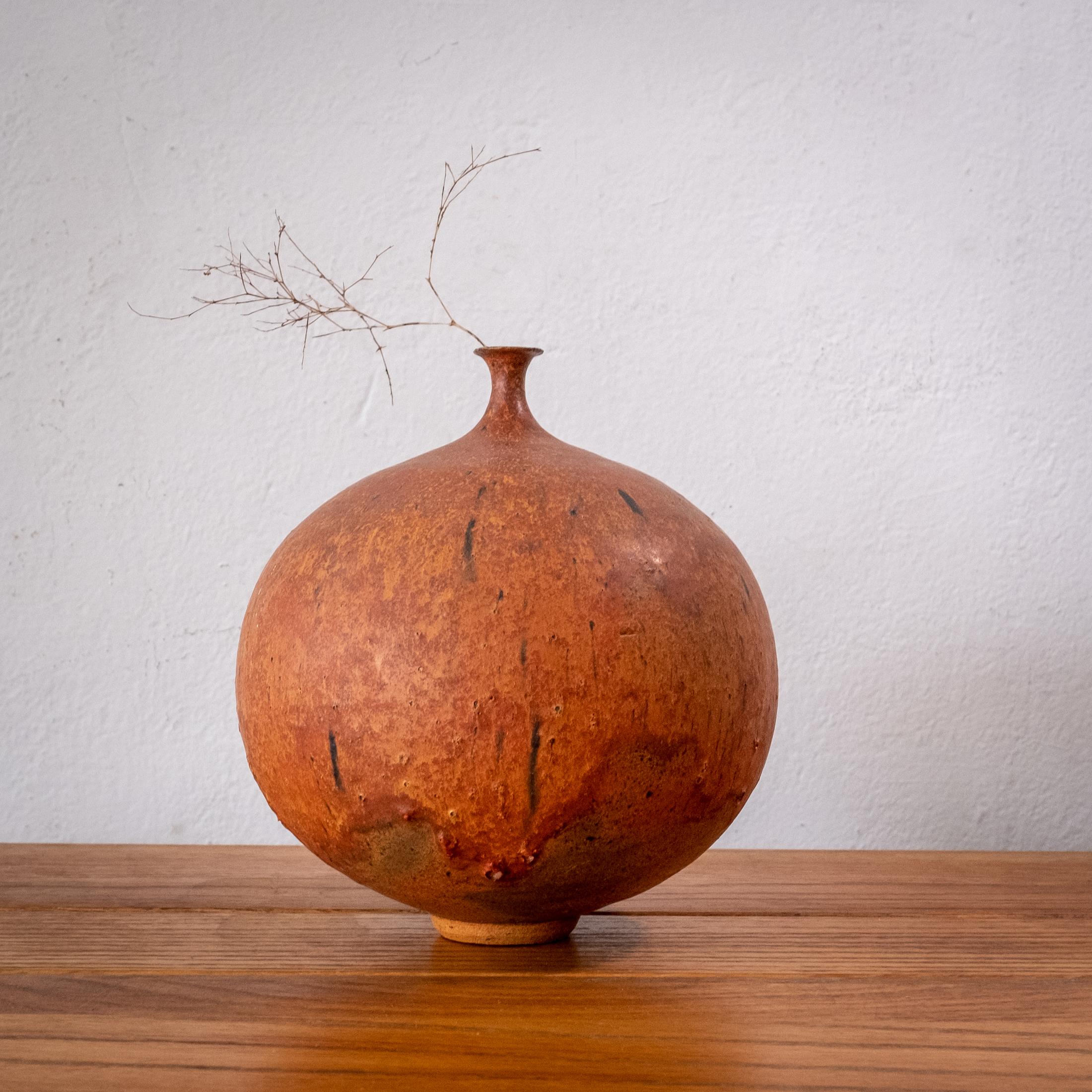 Mid-20th Century Midcentury Ceramic Vase by California Artist, Ed Cromey