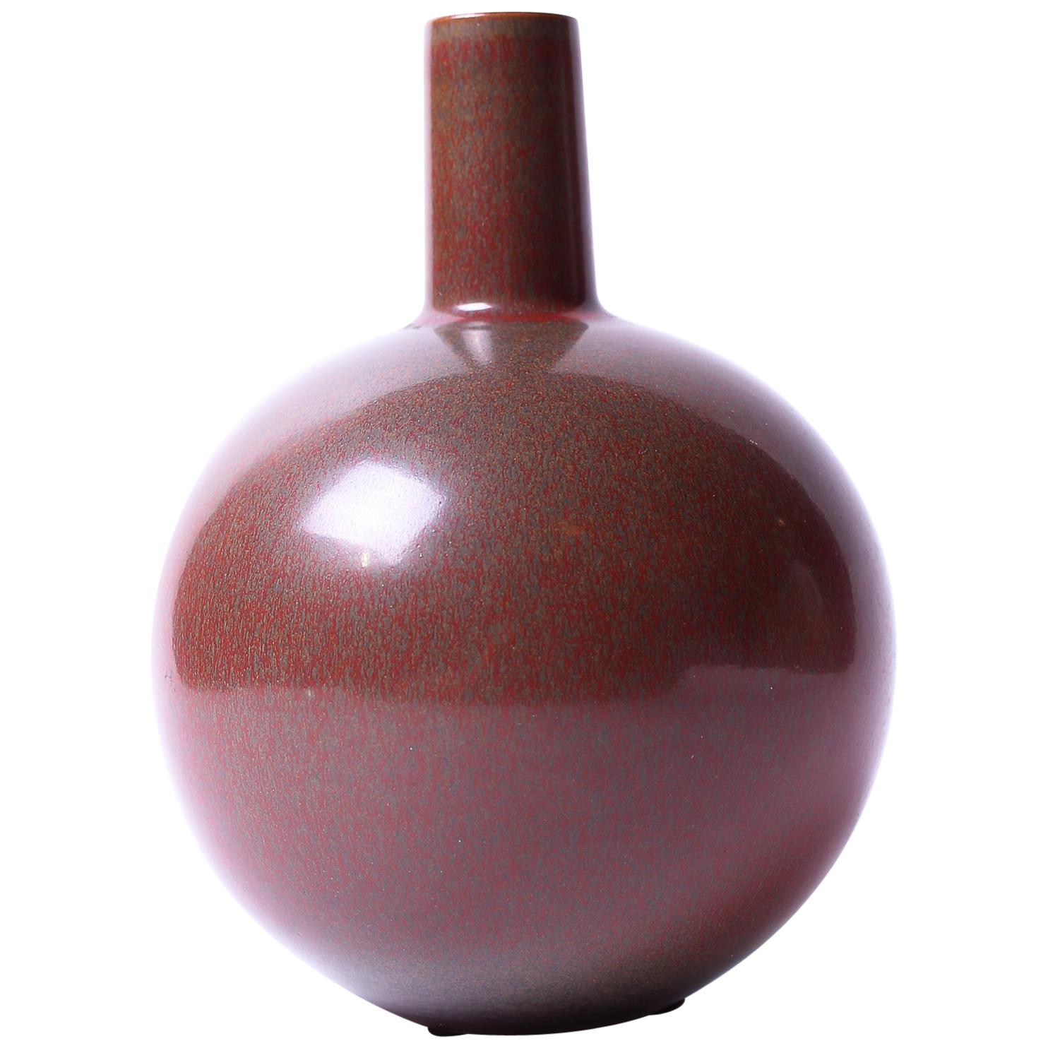 Midcentury Ceramic Vase by Eje Öberg for Studio Gustavsberg, 1956 For Sale