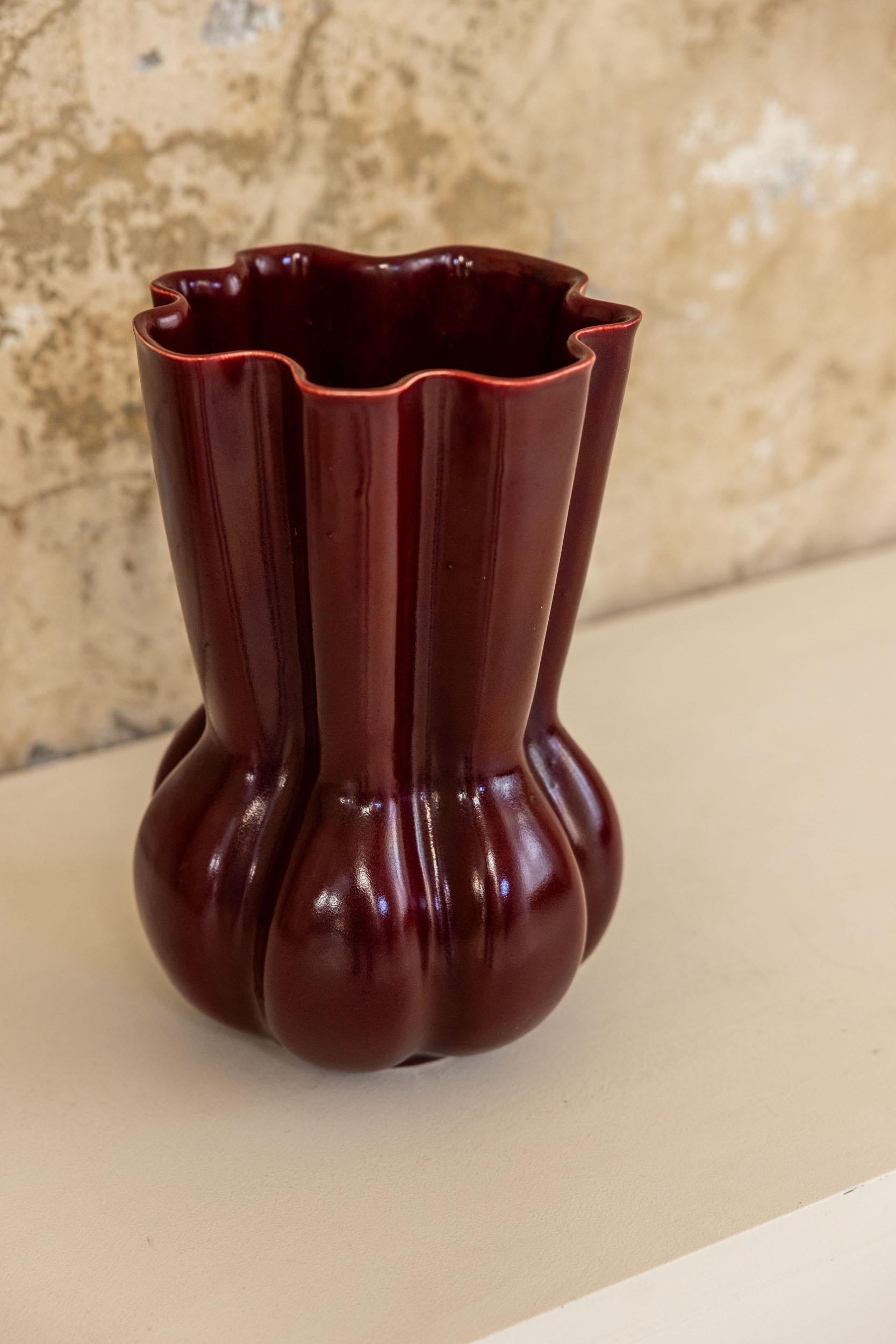 Mid-Century Modern Midcentury ceramic vase by Gio Ponti for San Cristoforo, Italy 1950