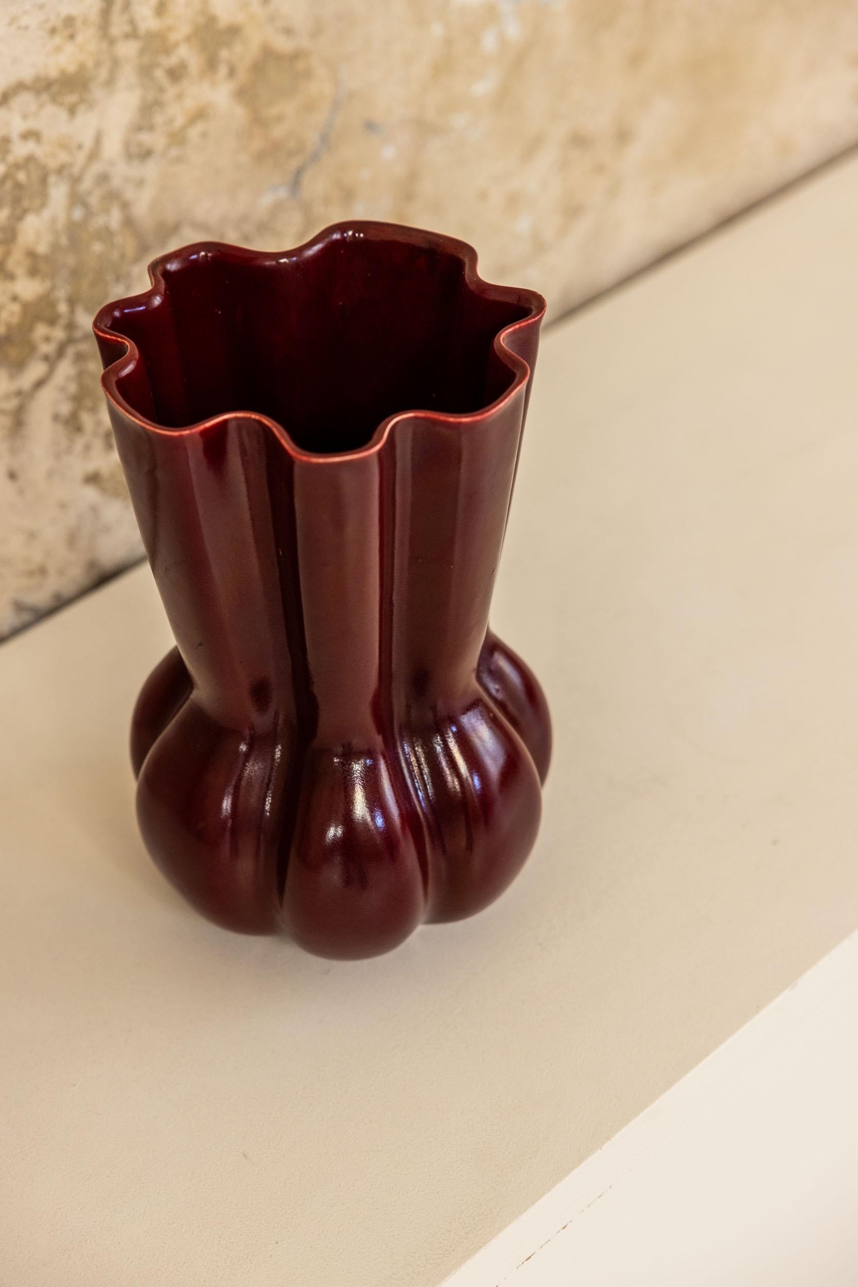 Italian Midcentury ceramic vase by Gio Ponti for San Cristoforo, Italy 1950