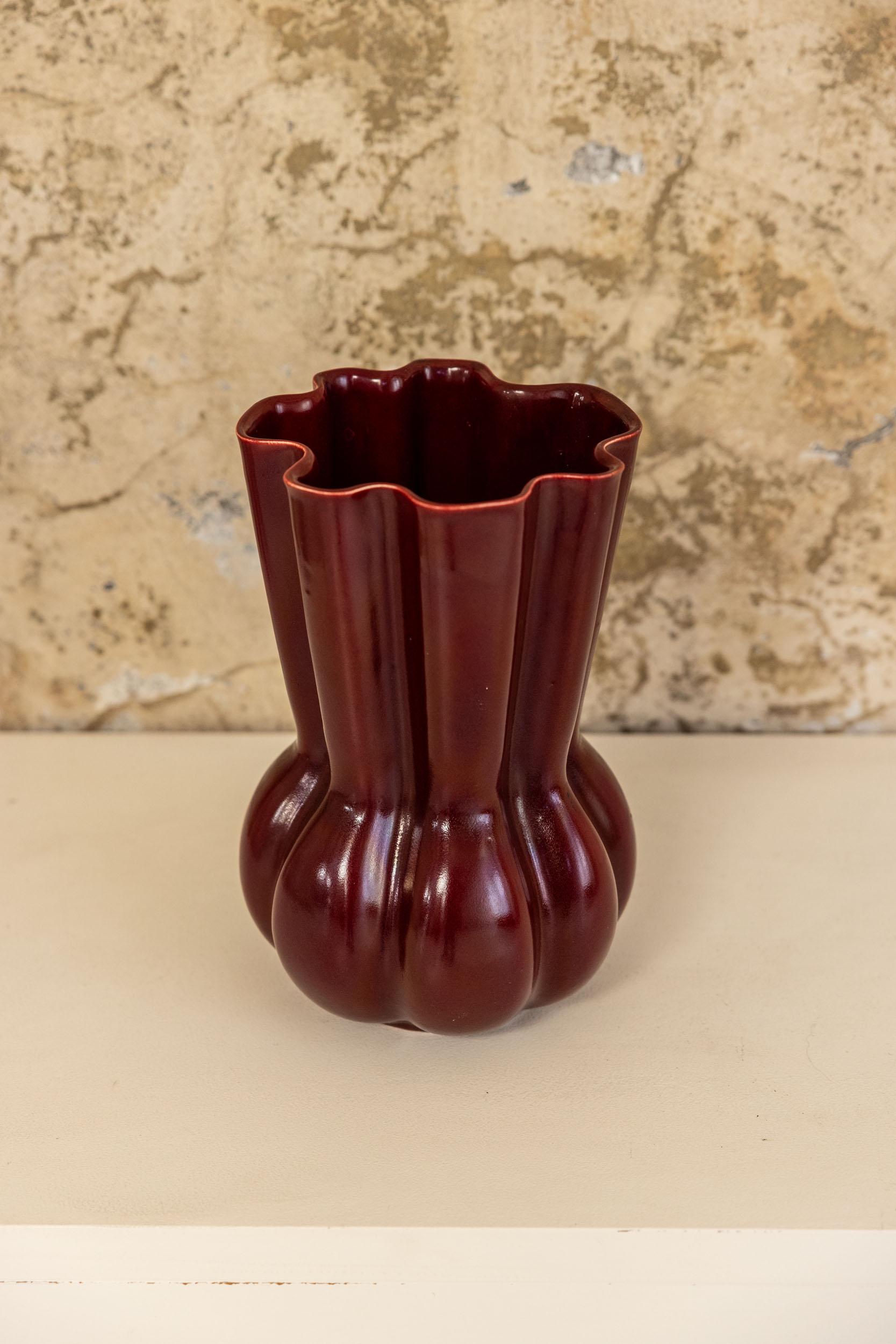 Mid-20th Century Midcentury ceramic vase by Gio Ponti for San Cristoforo, Italy 1950