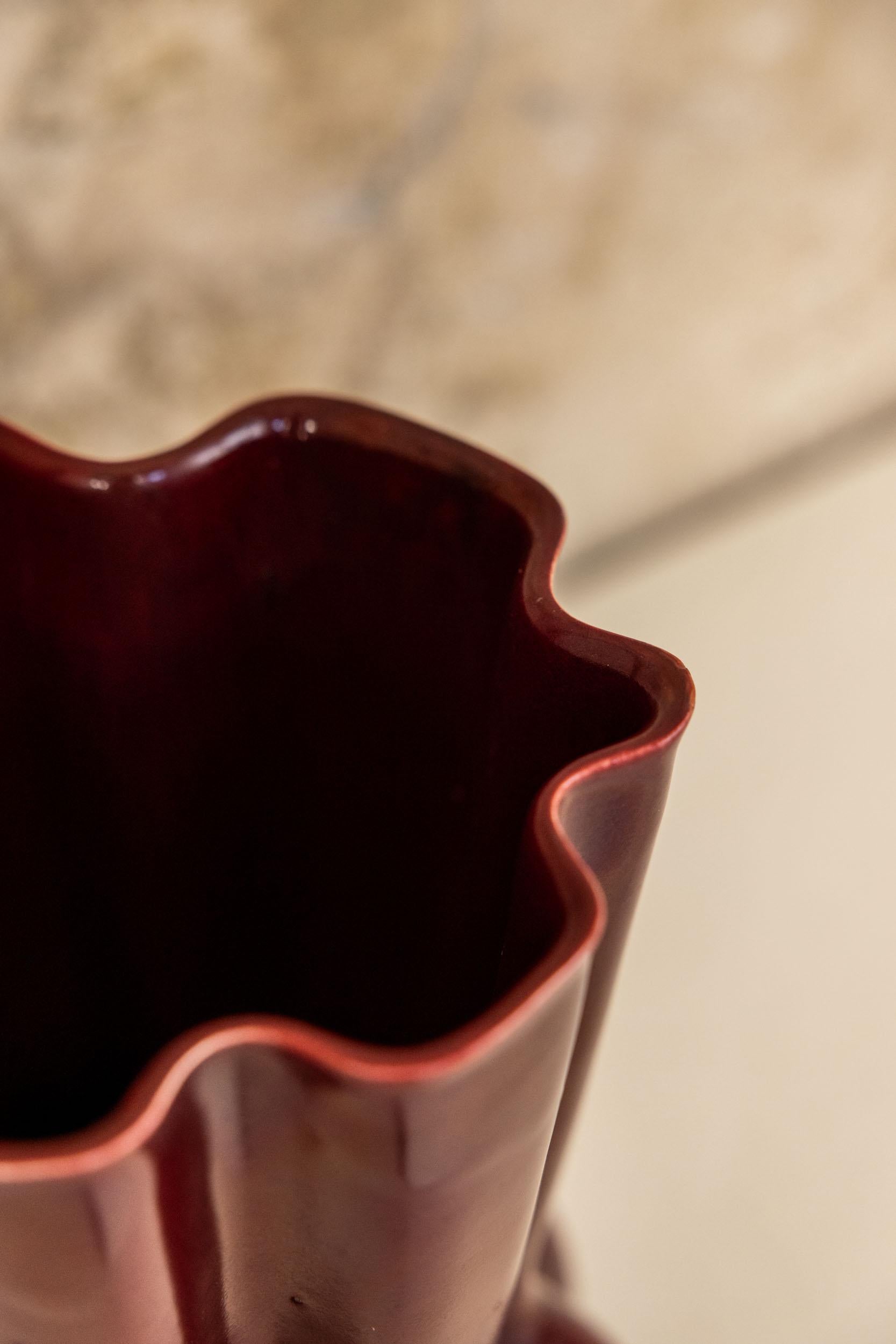 Ceramic Midcentury ceramic vase by Gio Ponti for San Cristoforo, Italy 1950