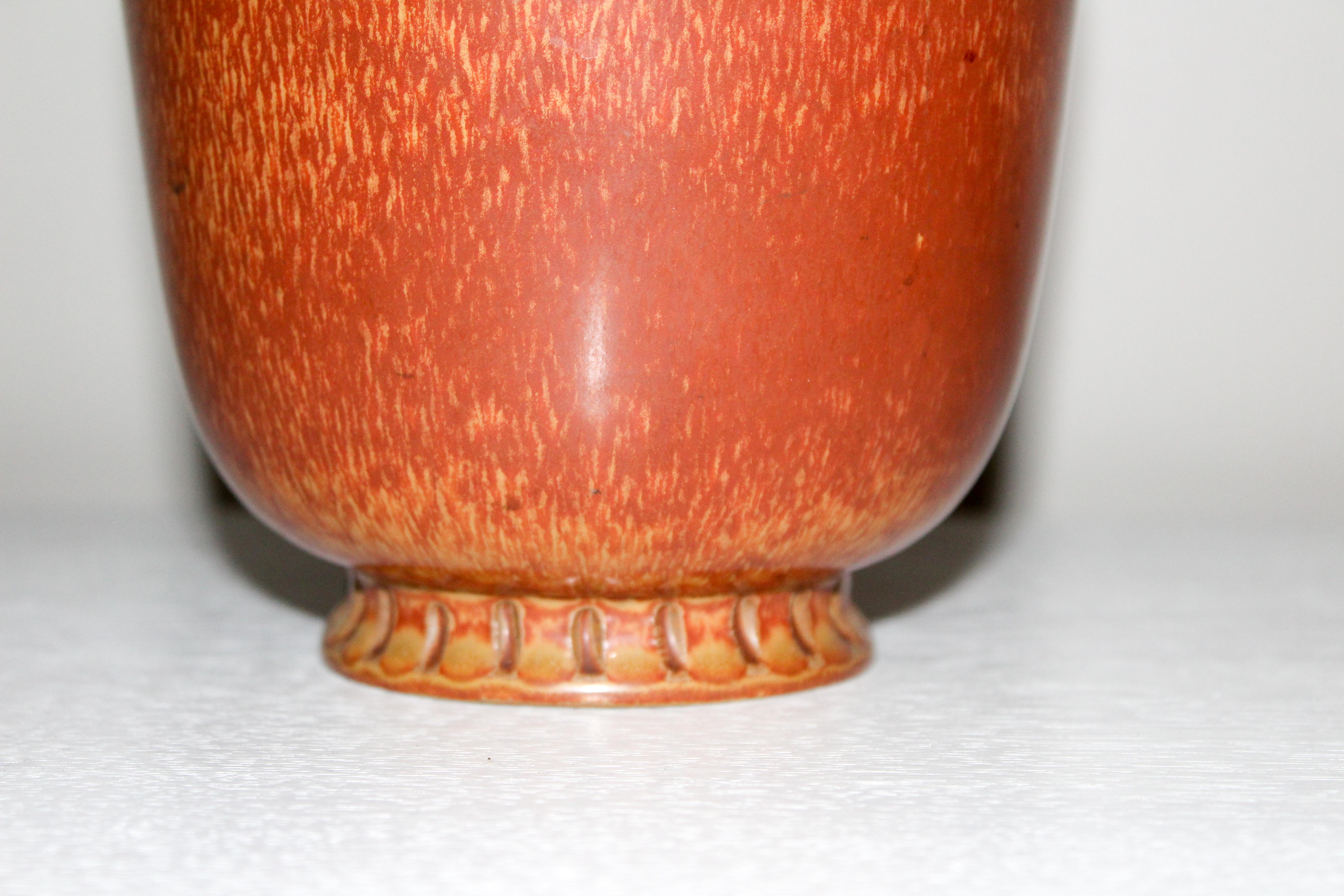 Scandinavian Modern Midcentury Ceramic Vase by Gunnar Nylund for Rörstrand
