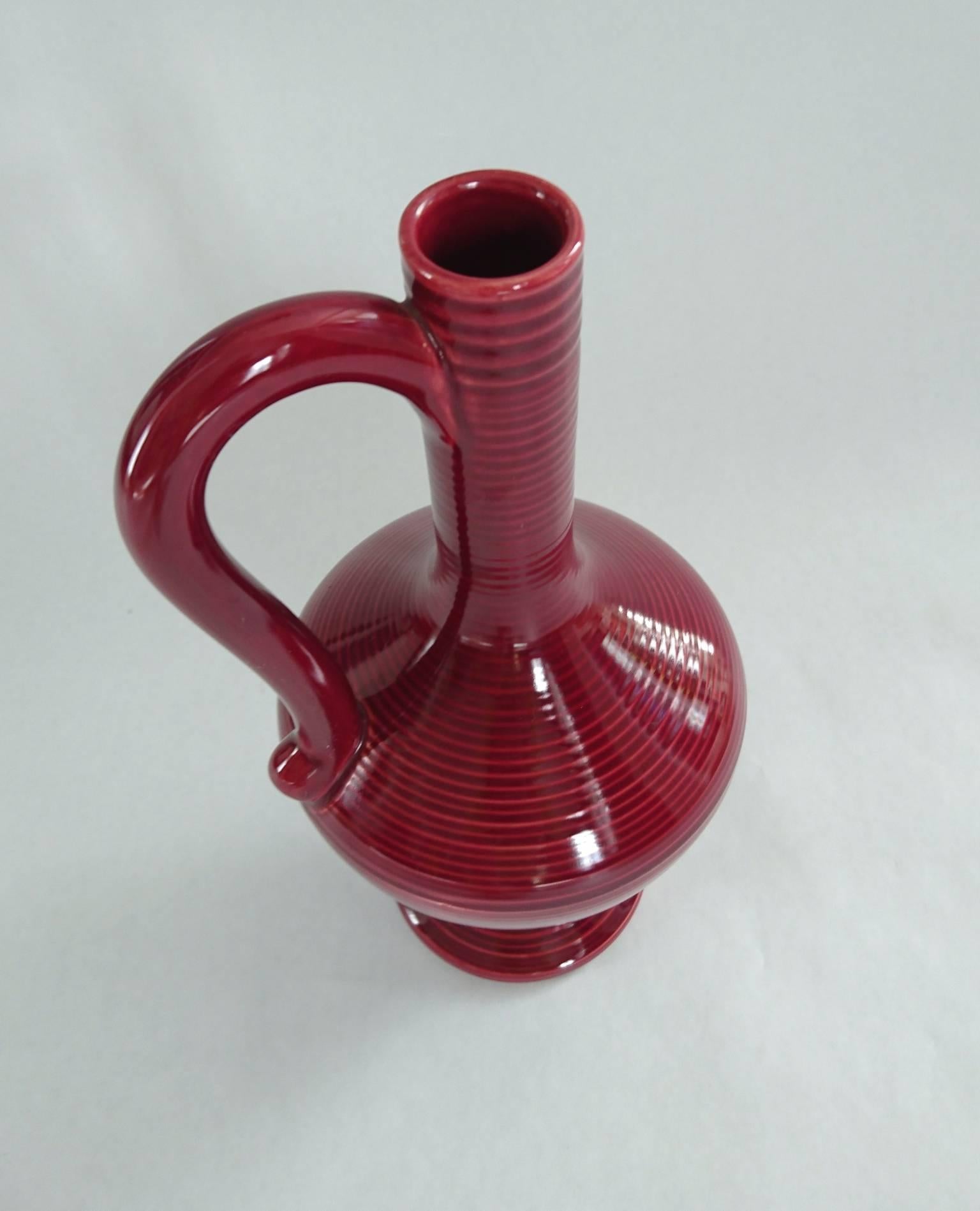 Mid-Century Modern Vase en céramique du milieu du siècle dernier de Hgans Keramik, Suède en vente