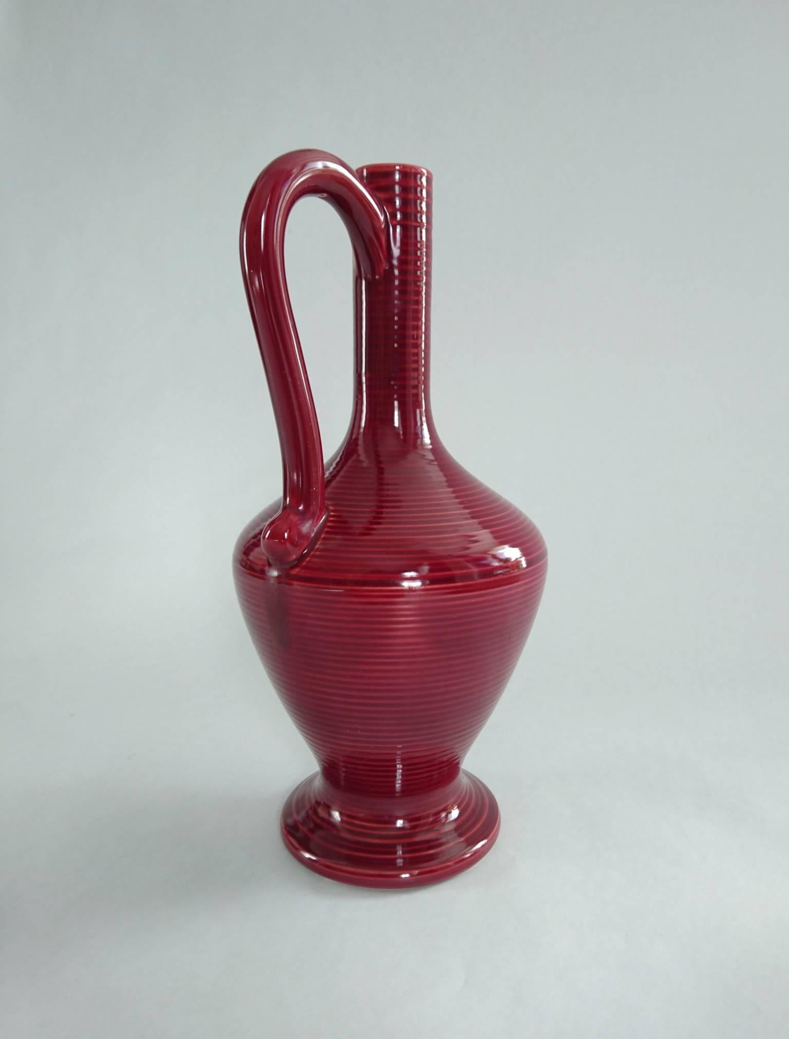 Vase en céramique du milieu du siècle dernier de Hgans Keramik, Suède Excellent état - En vente à Albano Laziale, Rome/Lazio