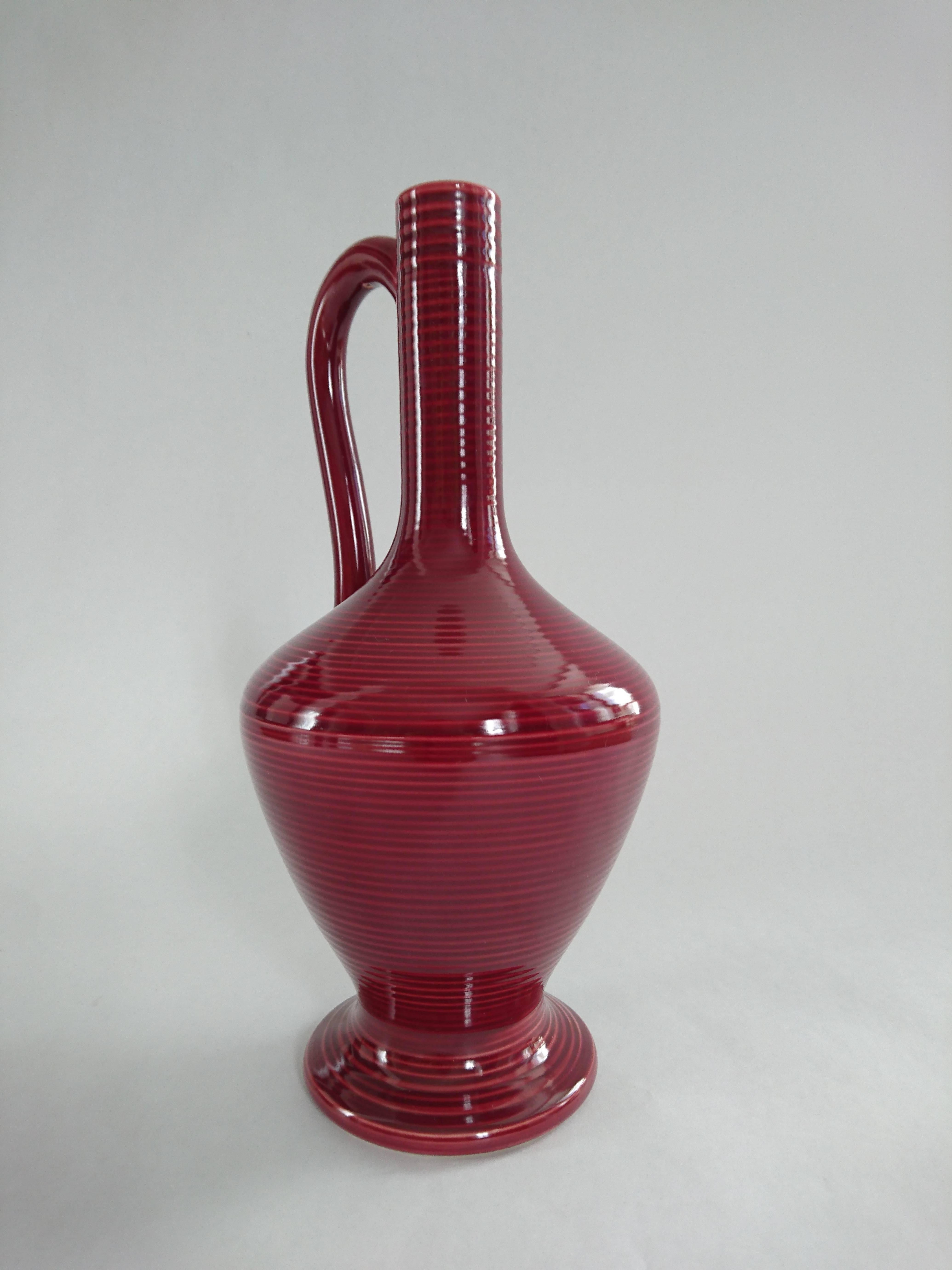 20ième siècle Vase en céramique du milieu du siècle dernier de Hgans Keramik, Suède en vente