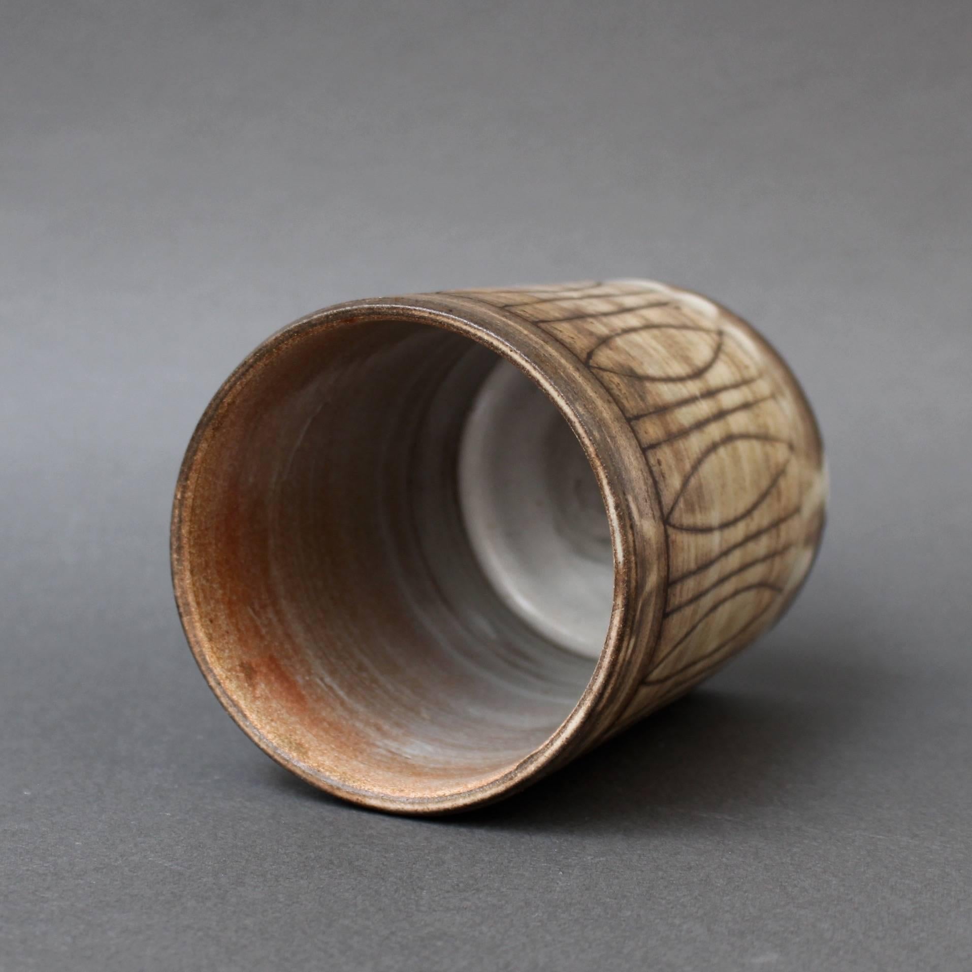 Metà XX secolo Vaso in ceramica del Medioevo di Jacques Pouchain, Atelier A Dieulefit, circa 1960 in vendita