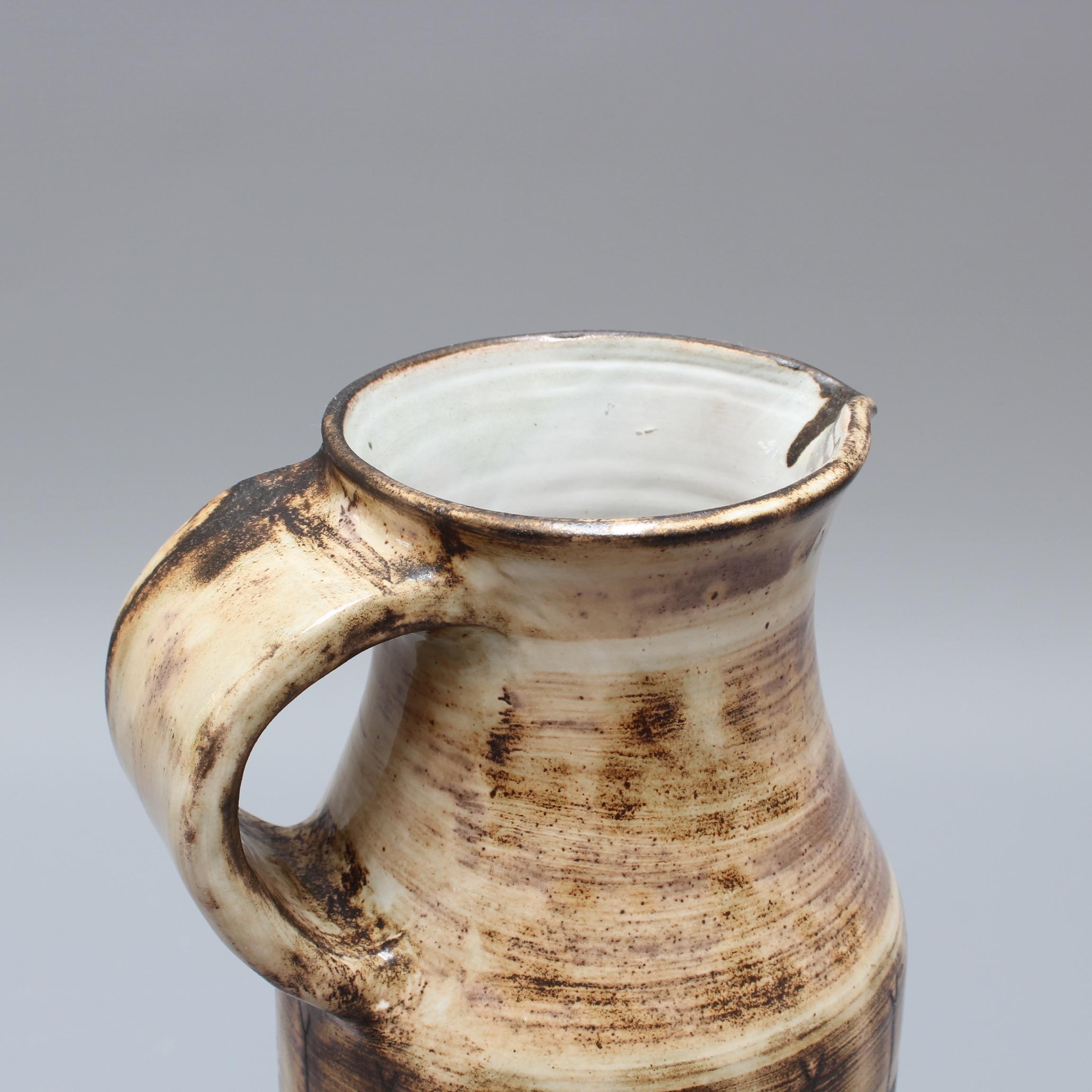 Glazed Midcentury Ceramic Vase by Jacques Pouchain, Atelier Dieulefit, circa 1960s For Sale