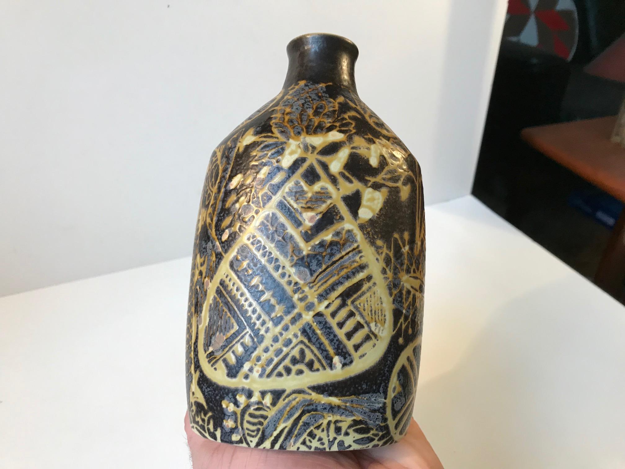 Midcentury Ceramic Vase by Nils Thorsson for Royal Copenhagen, 1960s In Good Condition In Esbjerg, DK
