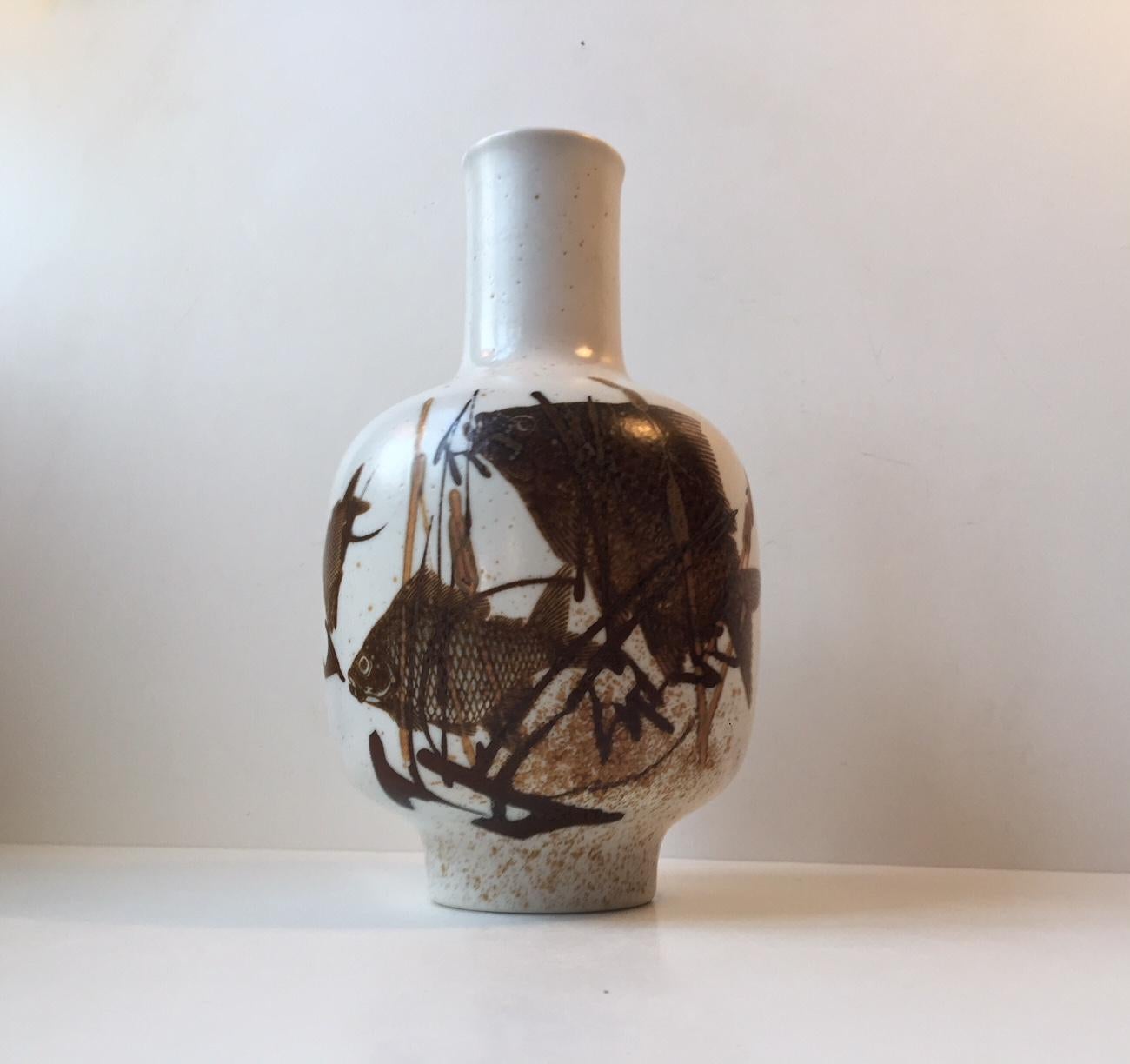 Glazed Midcentury Ceramic Vase by Nils Thorsson for Royal Copenhagen, 1970s