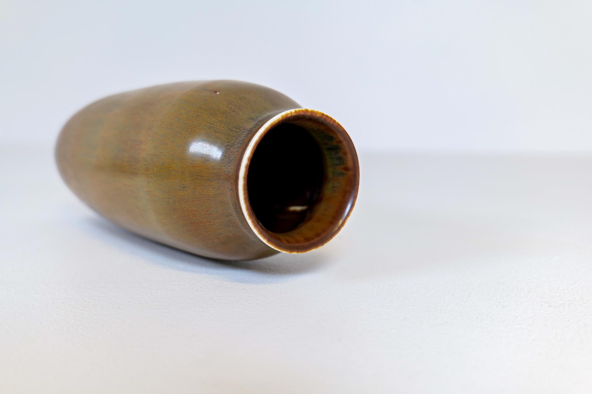 Midcentury Modern Ceramic Vase Carl-Harry Stålhane for Rörstrand, Sweden For Sale 4