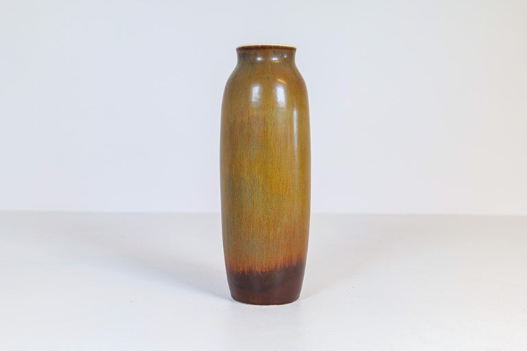 Midcentury Ceramic Vase Carl-Harry Stålhane for Rörstrand, Sweden In Good Condition For Sale In Langserud, SE