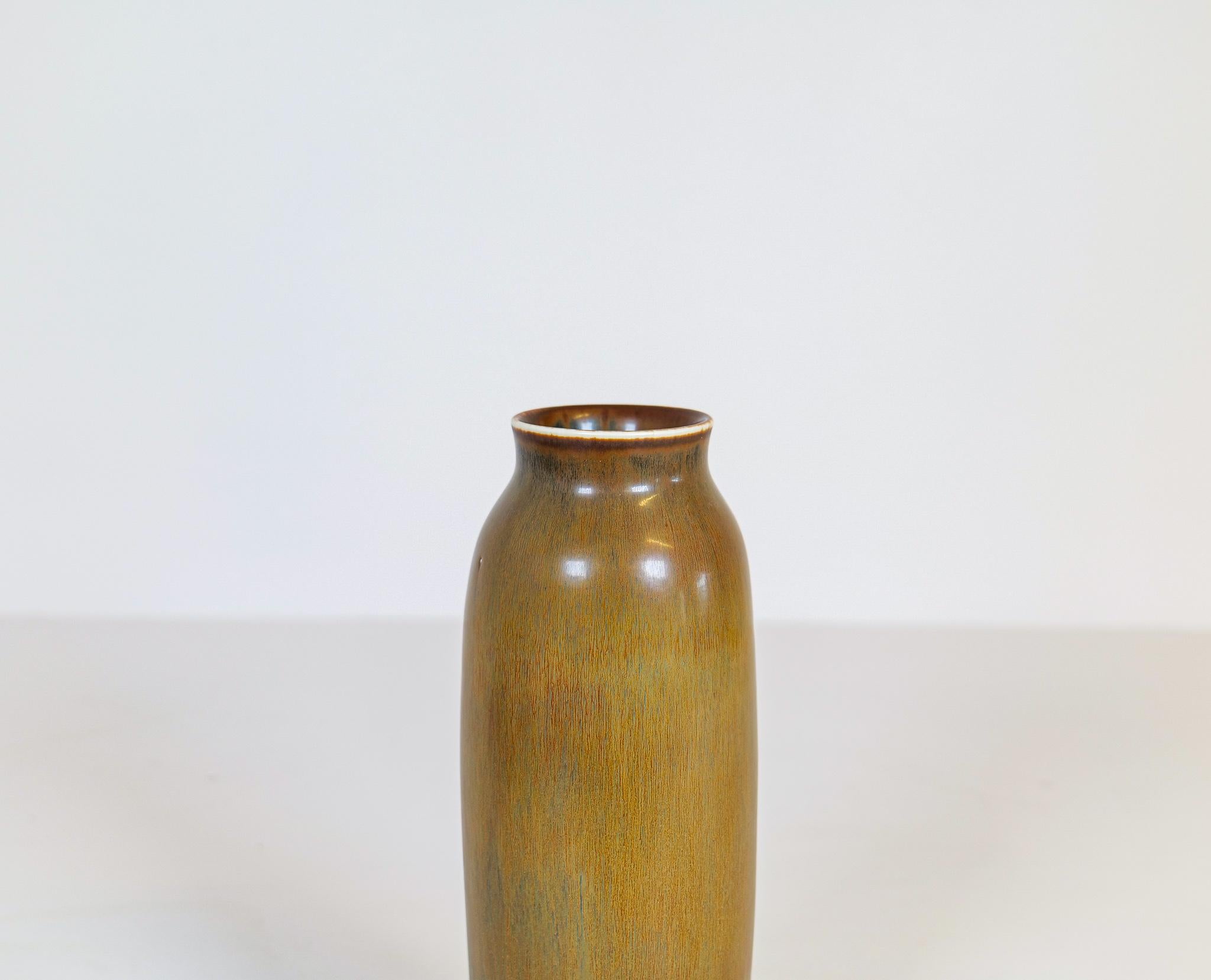 Mid-20th Century Midcentury Modern Ceramic Vase Carl-Harry Stålhane for Rörstrand, Sweden For Sale