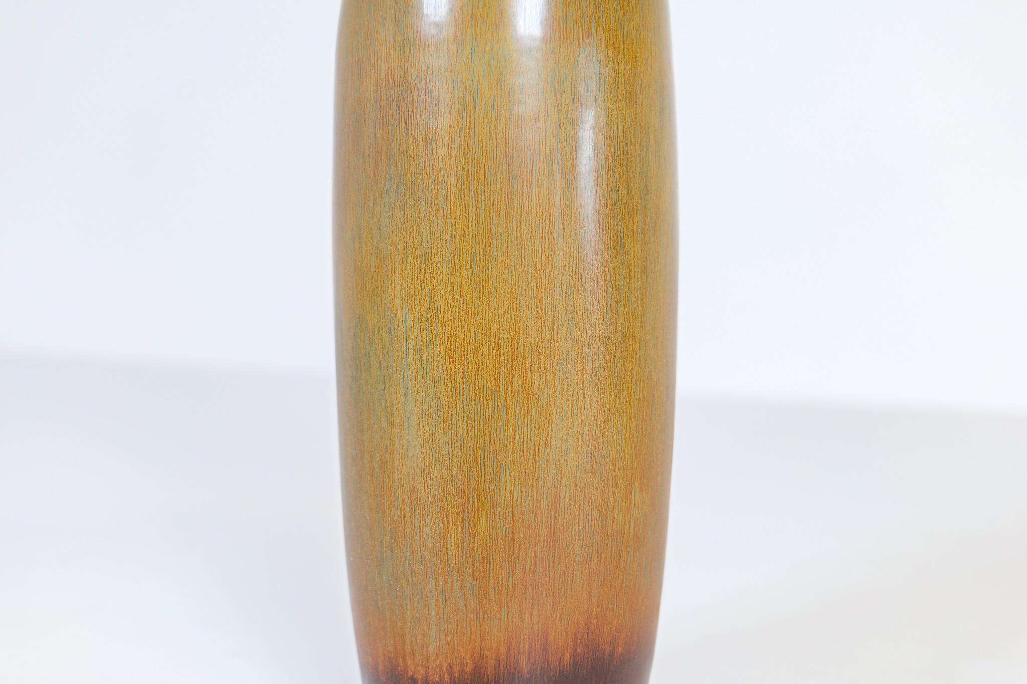 Midcentury Modern Ceramic Vase Carl-Harry Stålhane for Rörstrand, Sweden For Sale 3