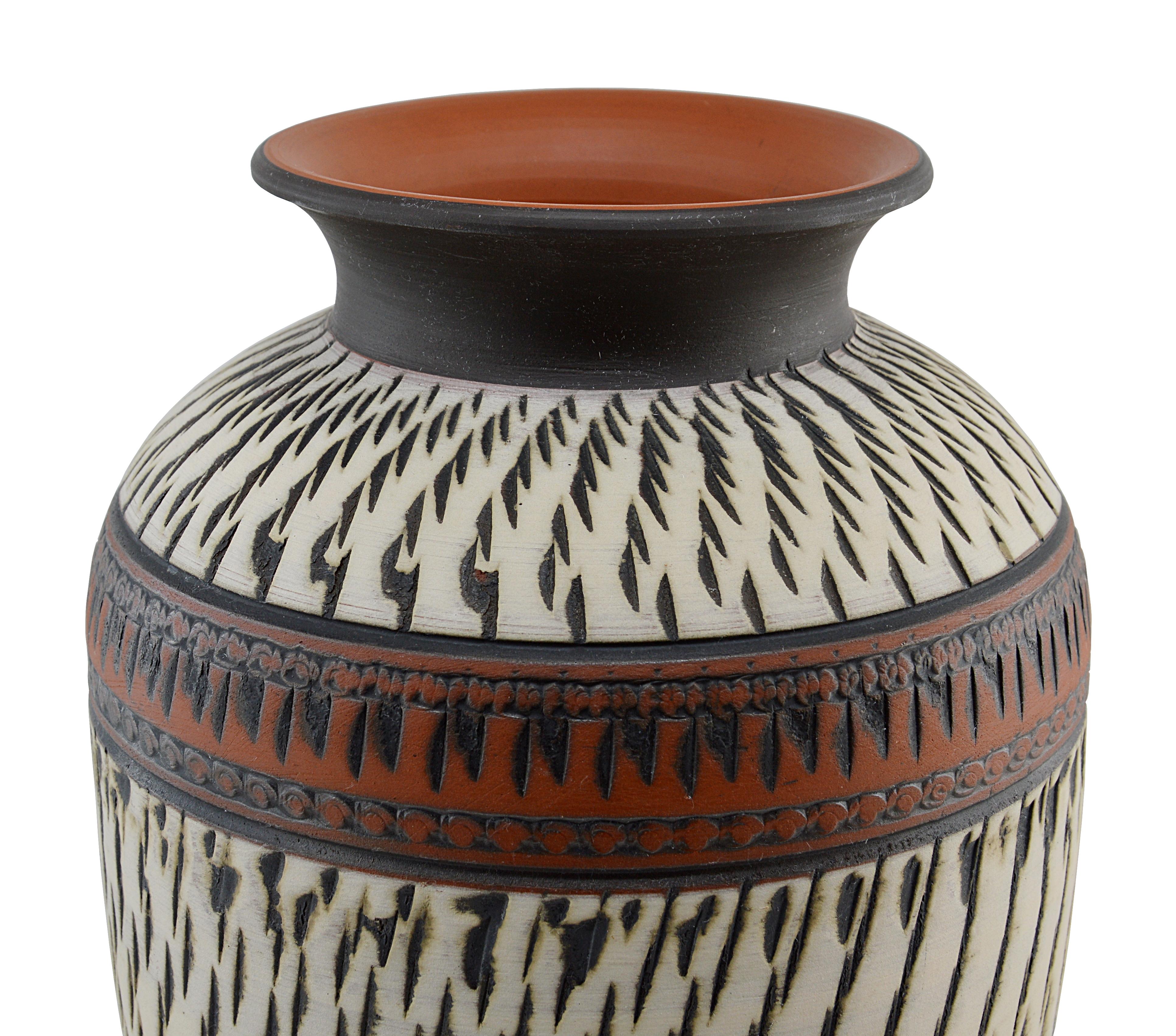 Keramikvase aus der Jahrhundertmitte, Deutschland, 1960er Jahre, möglicherweise Vintage-Lampe im Zustand „Hervorragend“ im Angebot in Saint-Amans-des-Cots, FR