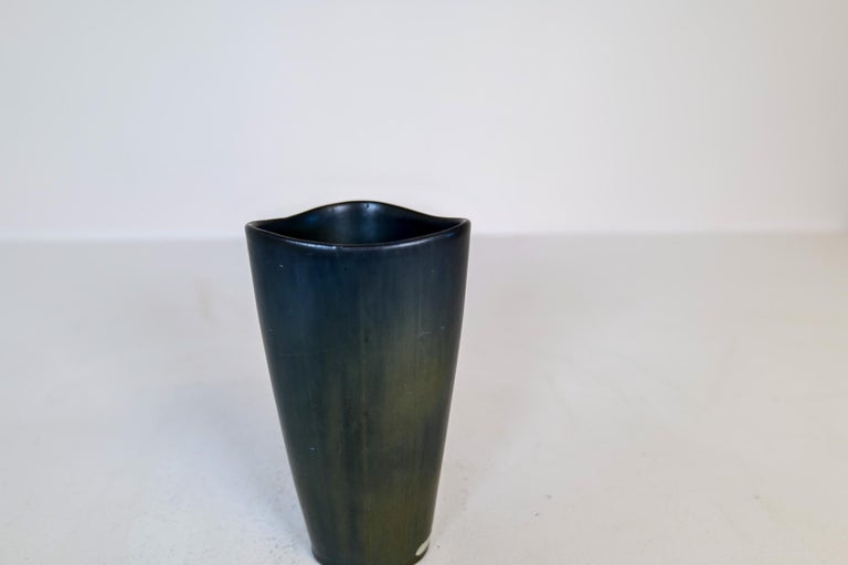 Midcentury Ceramic Vase Gunnar Nylund Rörstrand, Sweden, 1950s In Good Condition For Sale In Langserud, SE