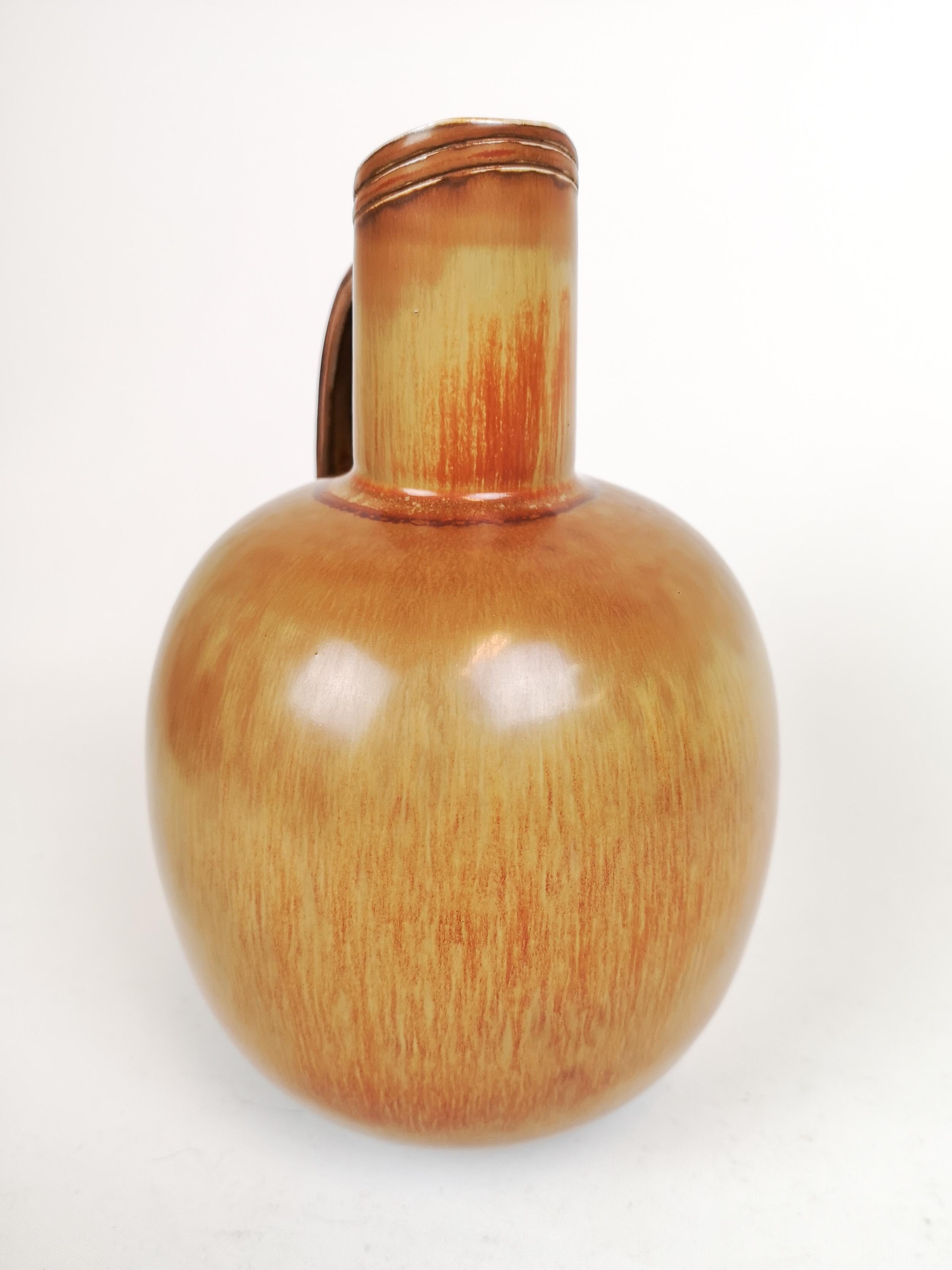 Moderne Keramikvase aus der Jahrhundertmitte Gunnar Nylund Rörstrand, Schweden 1950er Jahre im Zustand „Gut“ im Angebot in Hillringsberg, SE