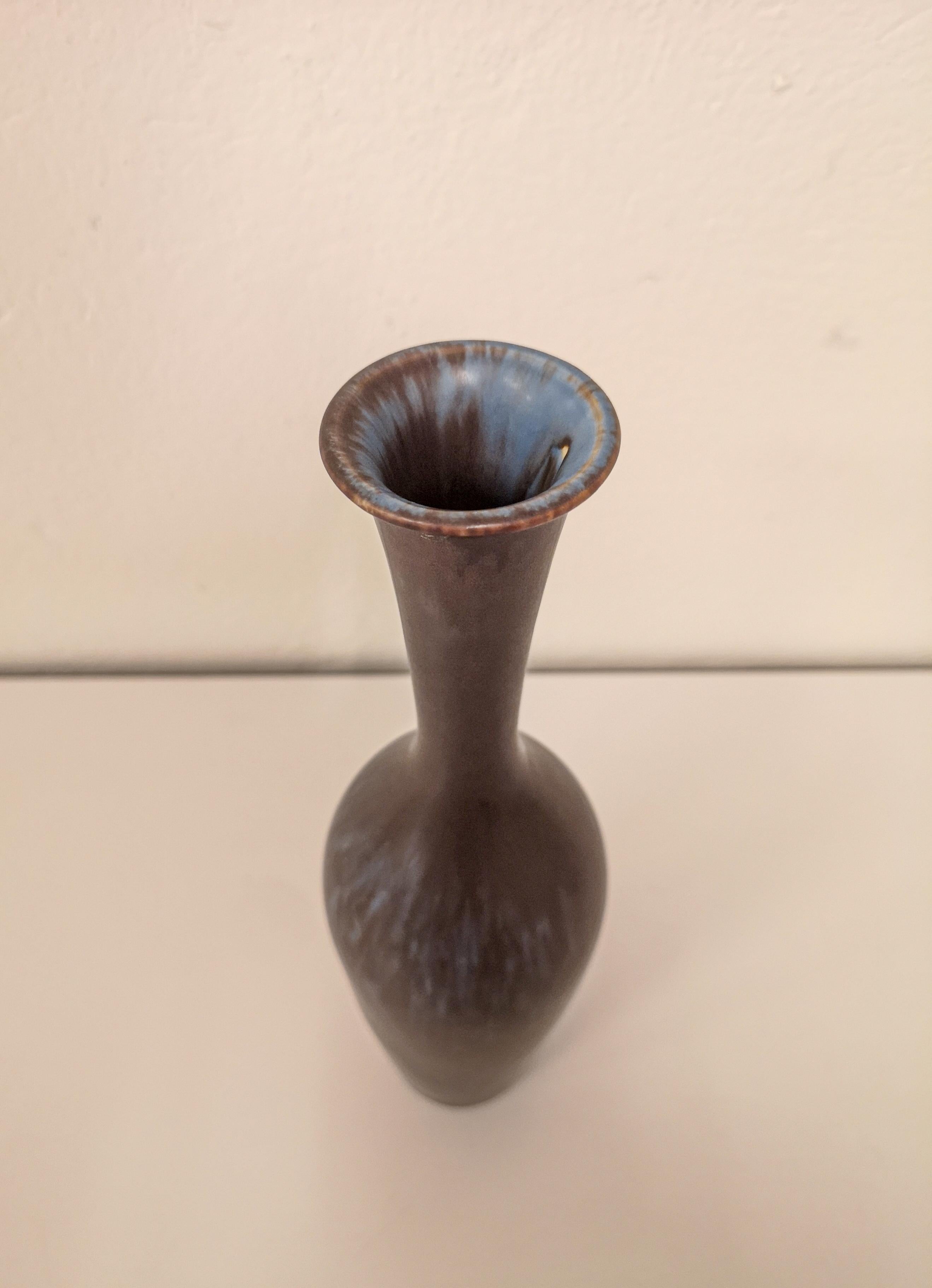 Midcentury Ceramic Vase Gunnar Nylund Rörstrand, Sweden In Good Condition For Sale In Hillringsberg, SE