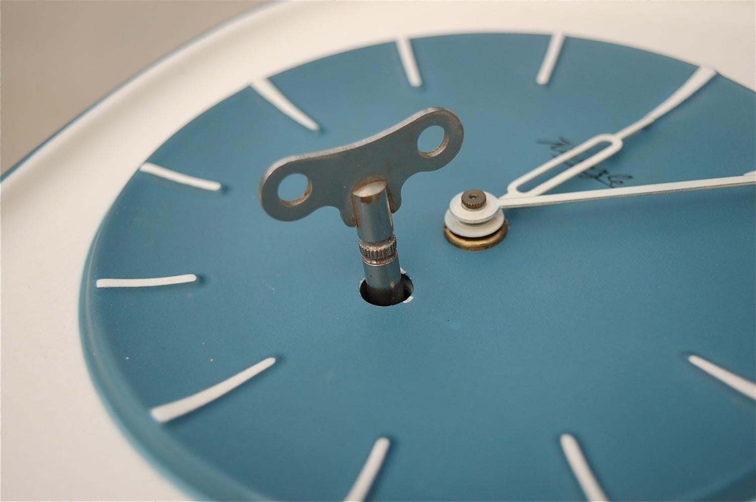 20th Century Midcentury Ceramic Wall Clock by Kienzle, Germany, 1950s