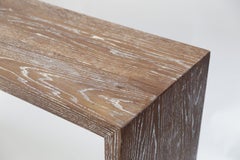 Midcentury Cerused Oak Console