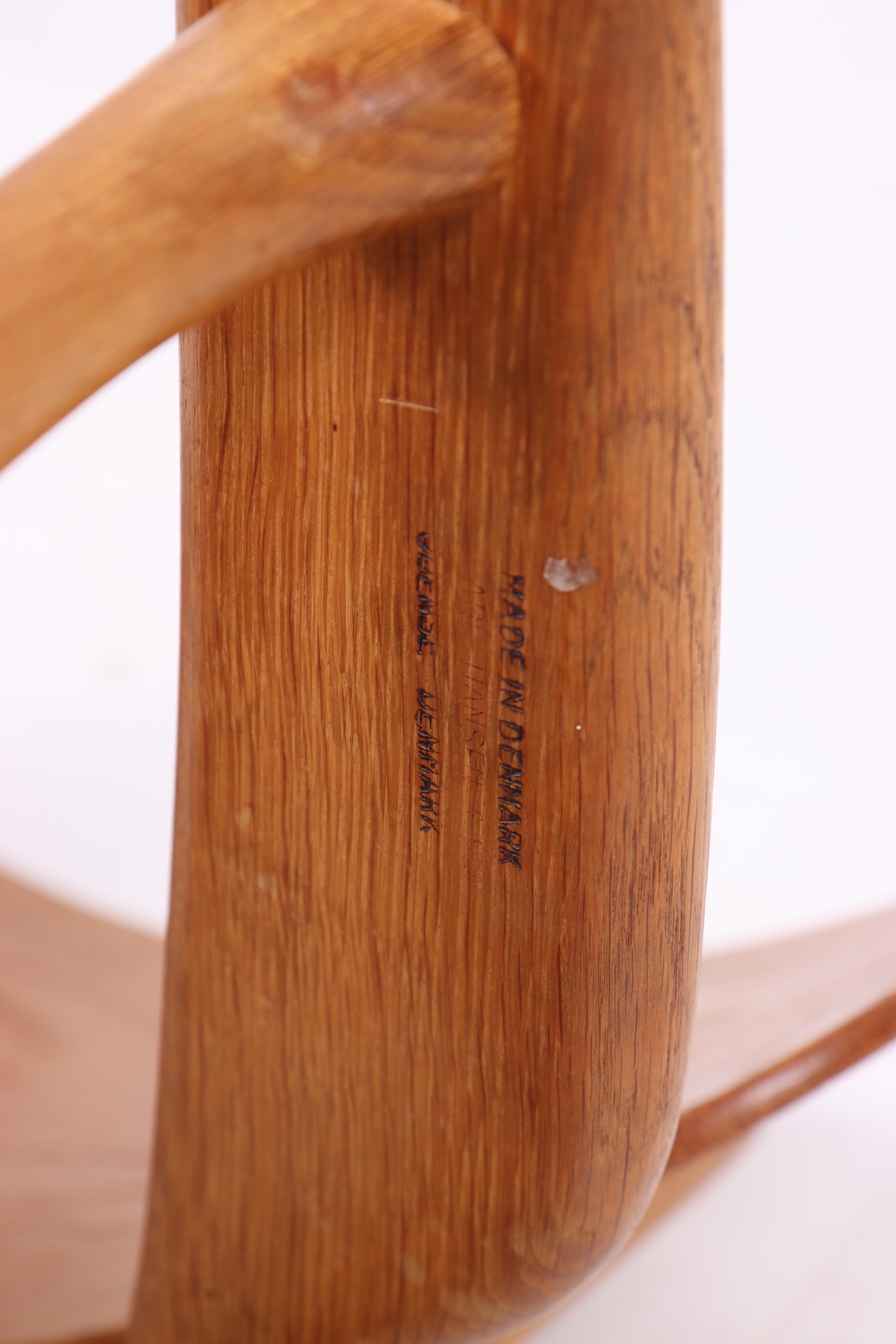 Midcentury CH-22 Lounge Chair in Teak and Oak by Hans Wegner, 1960s For Sale 2
