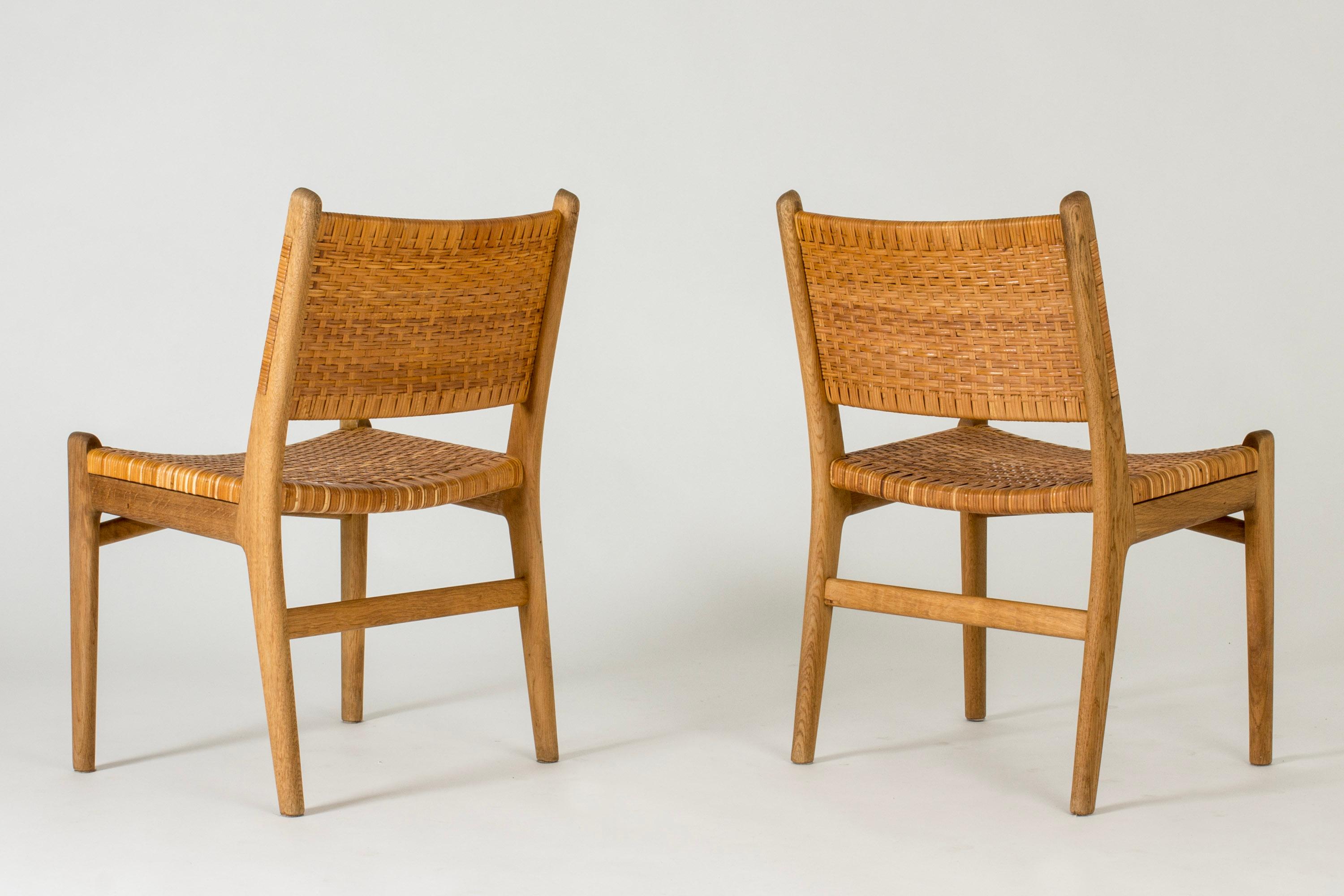 oak rattan chair