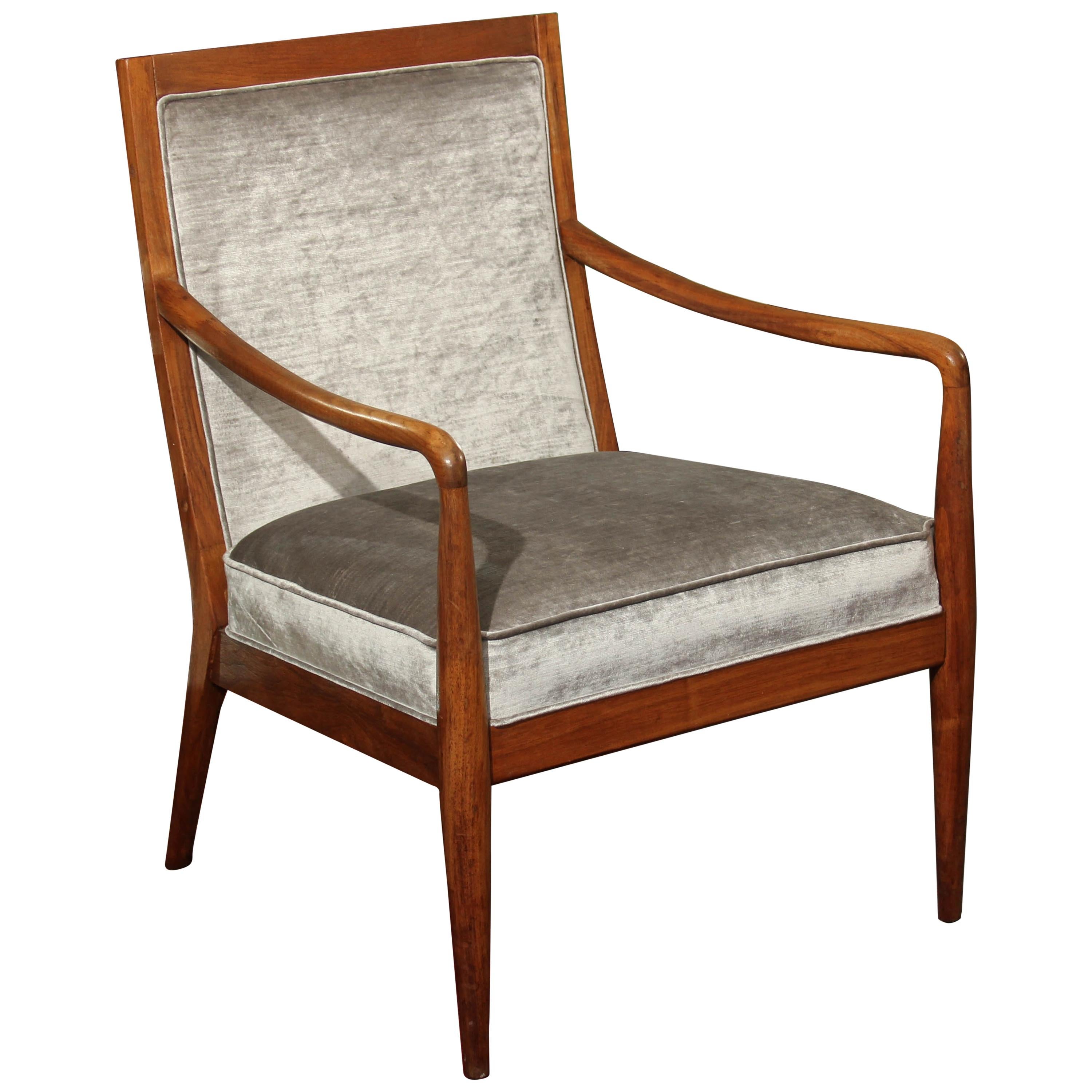 Midcentury Chair in Velvet