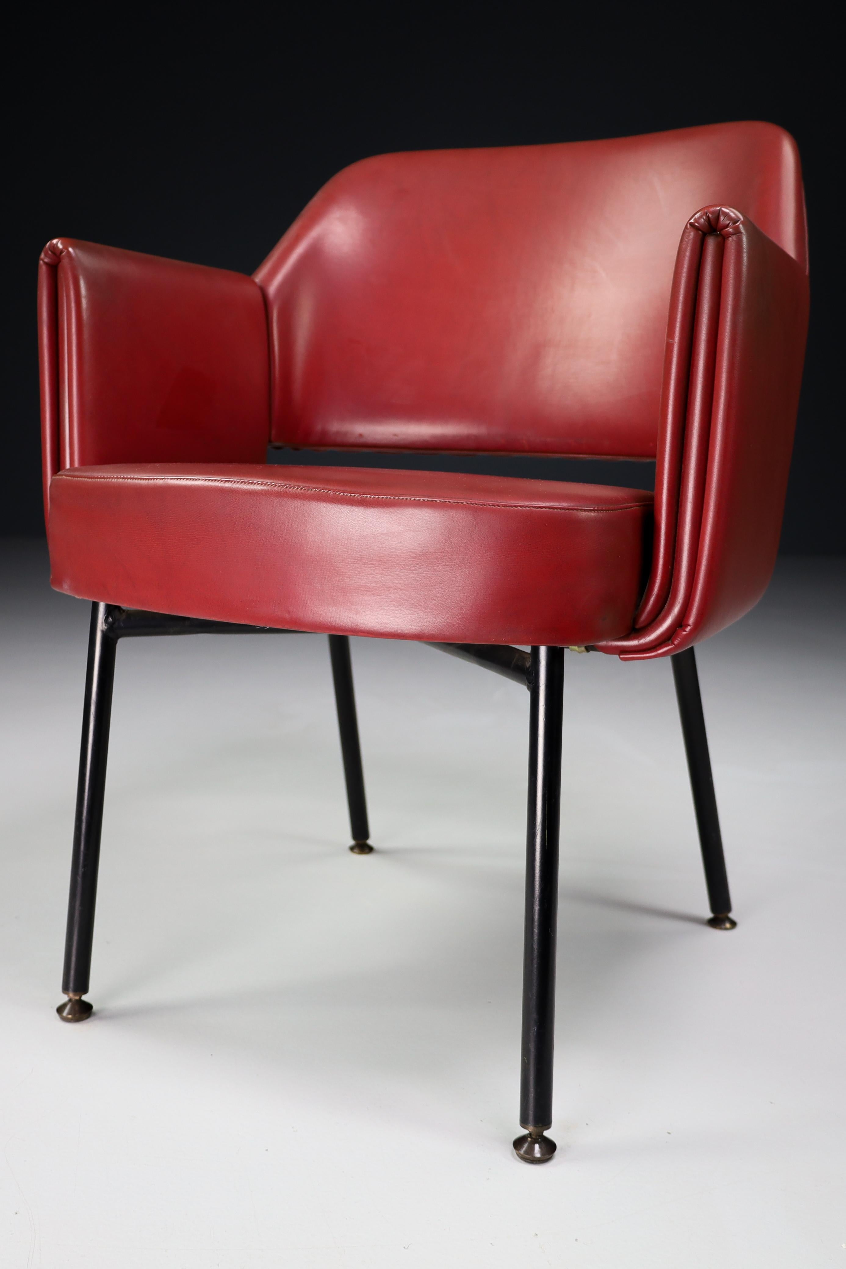 Midcentury Chair Model "Deauville", Designed by Marc and Pierre Simon, 1962