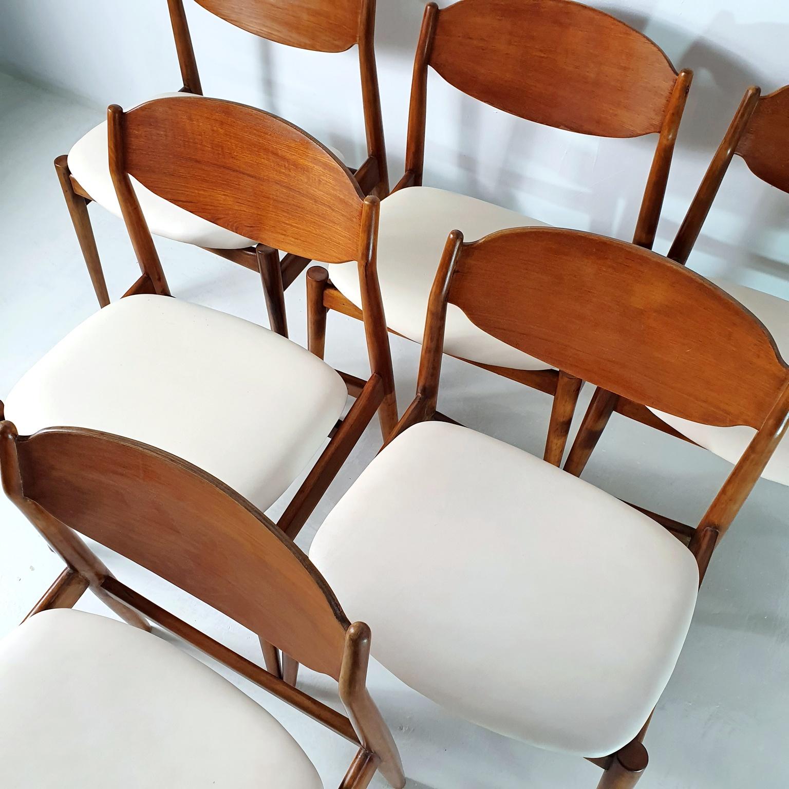 Mid-Century Modern Midcentury Chairs by Leonardo Fiori for ISA Bergamo Italy