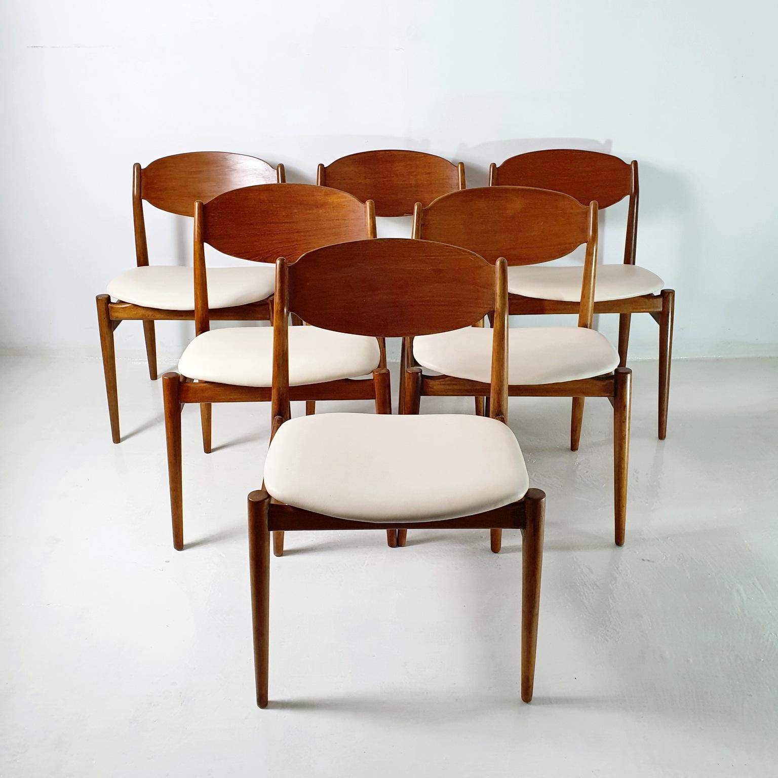 Midcentury Chairs by Leonardo Fiori for ISA Bergamo Italy 2