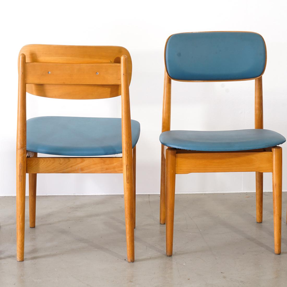 Midcentury Chairs, Manufactured 1957 in Germany In Good Condition For Sale In Waedenswil, CH