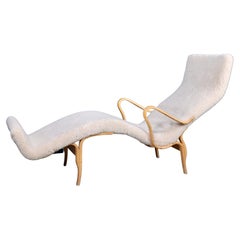 Midcentury Chaise Long Model Pernilla 3 Designed by Bruno Mathsson