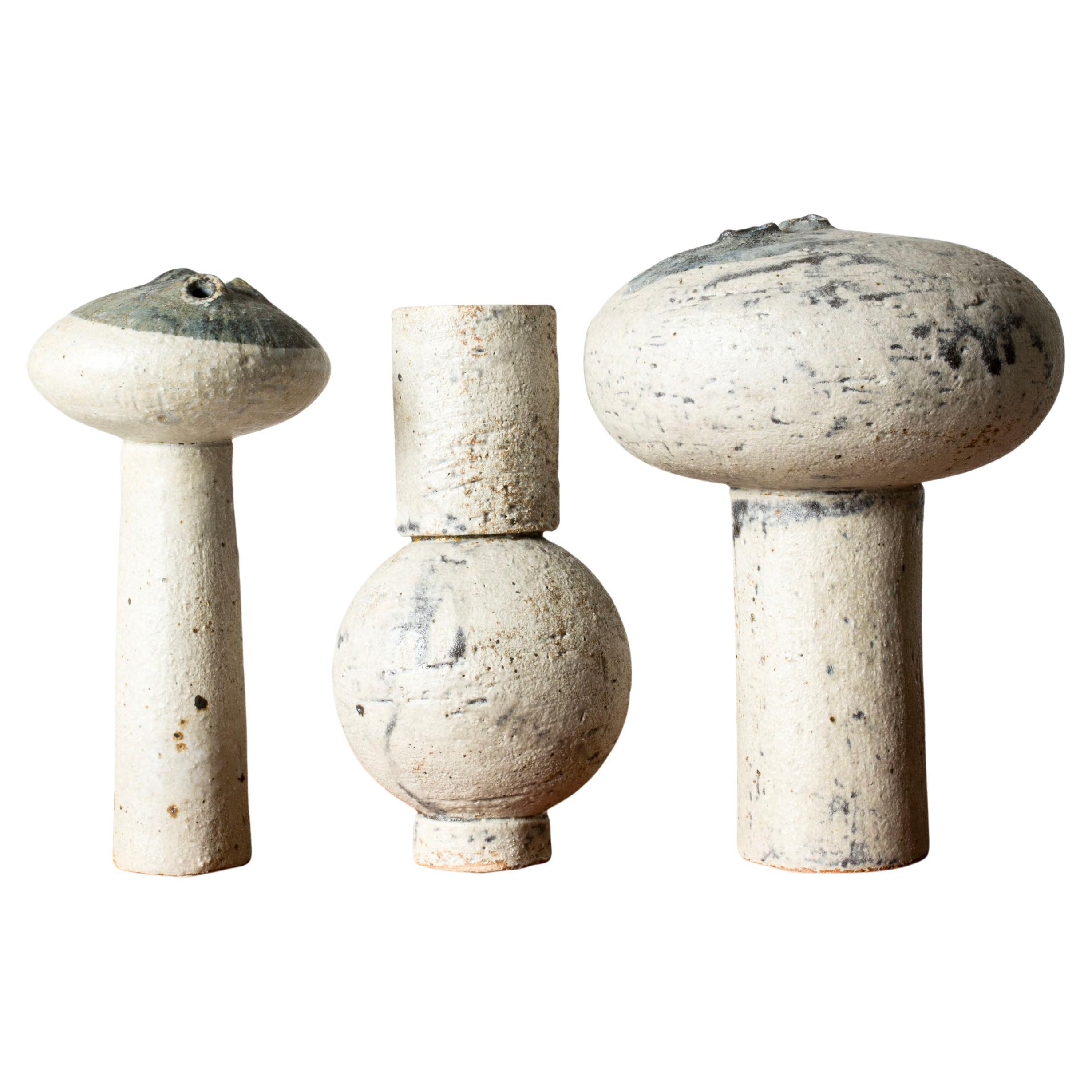 Sculptures en chamotte du milieu du siècle, Jan De Rooden & Johnny Rolf, Gustavsberg, 1967 en vente