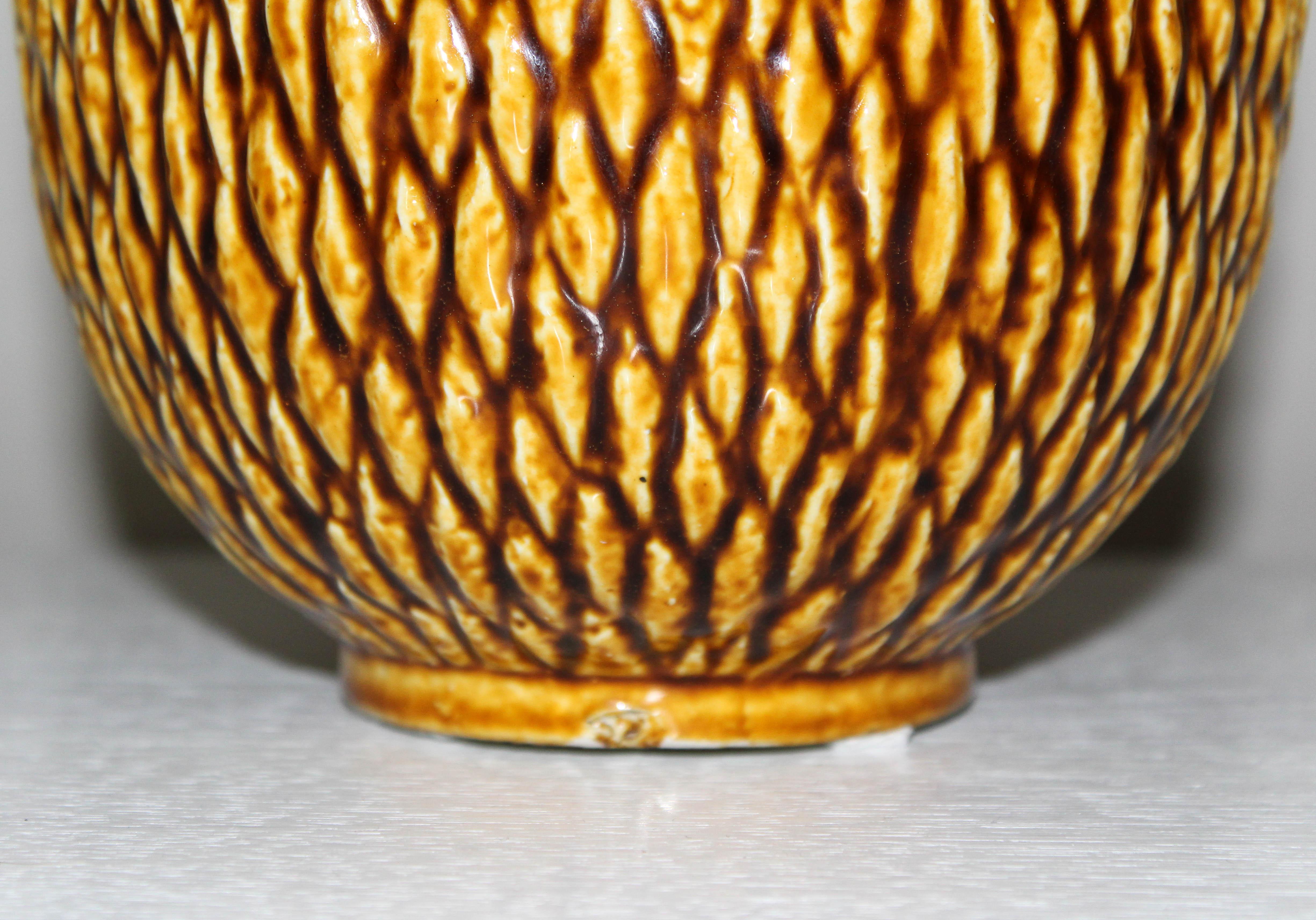 Midcentury Chamotte Vase by Gunnar Nylund for Rörstrand (Skandinavische Moderne) im Angebot