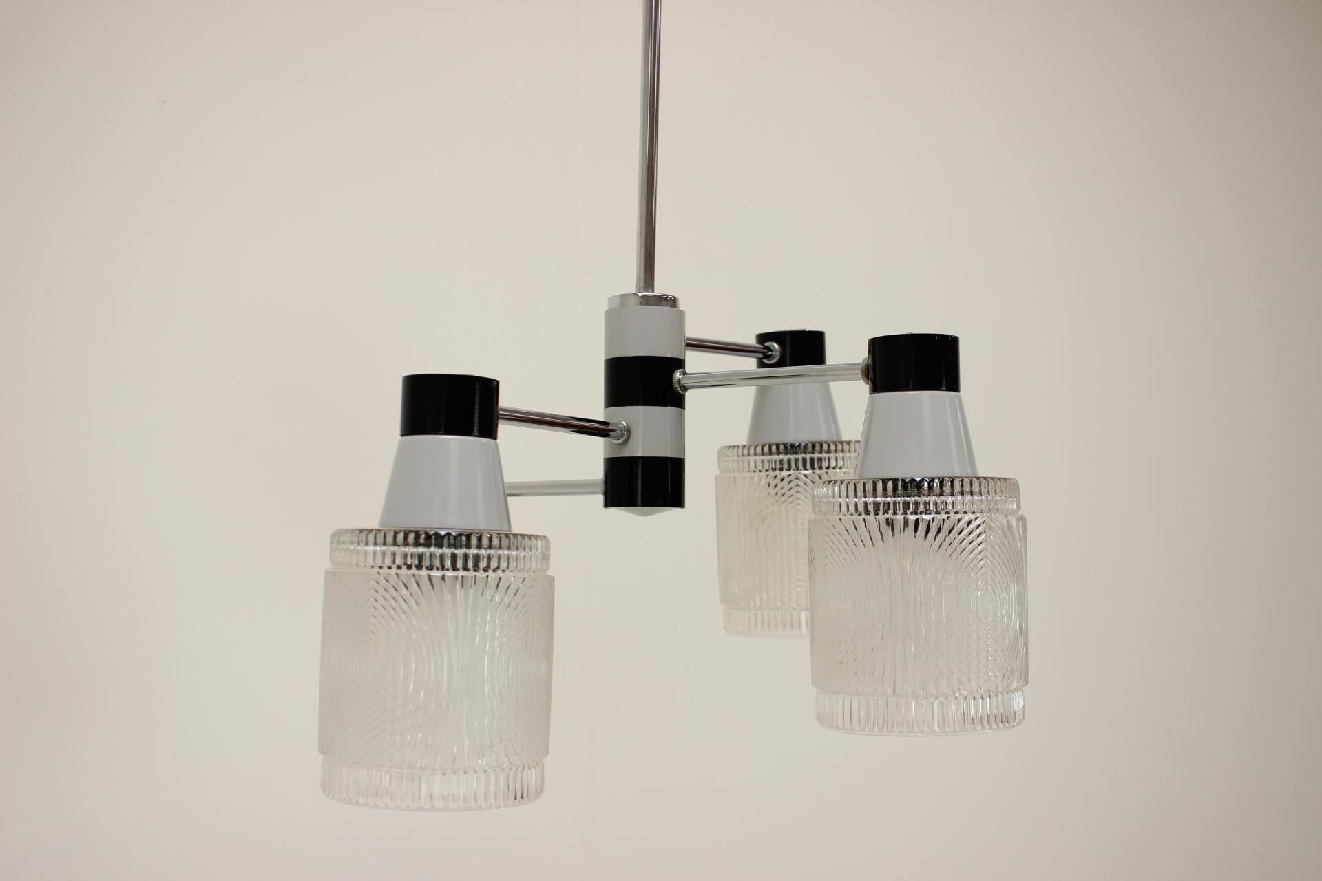 Lampadario di metà secolo di Drukov, anni '70, Cecoslovacchia in vendita 3