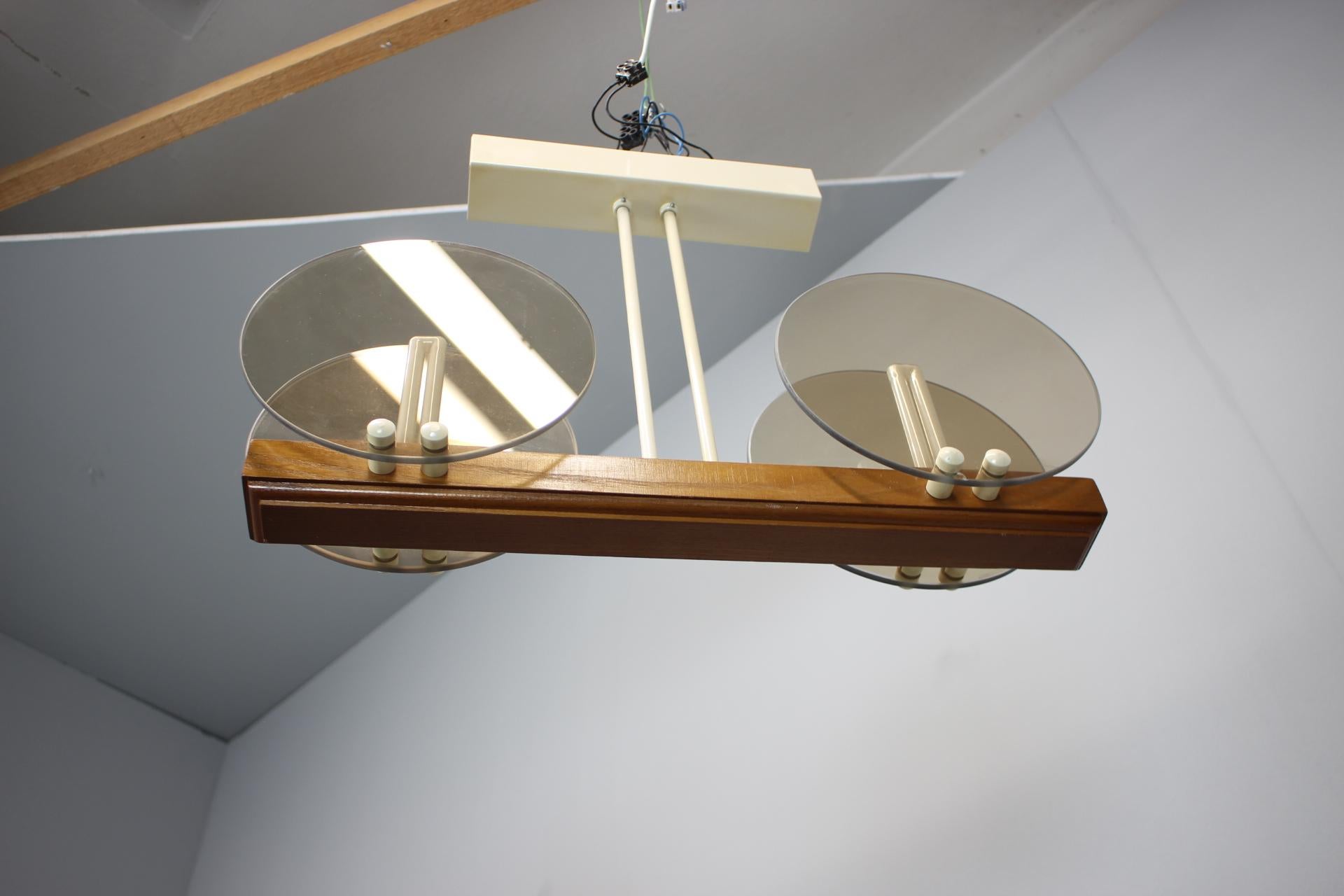 Midcentury-Kronleuchter von Inva Litomerice, 1980er Jahre (Tschechisch) im Angebot