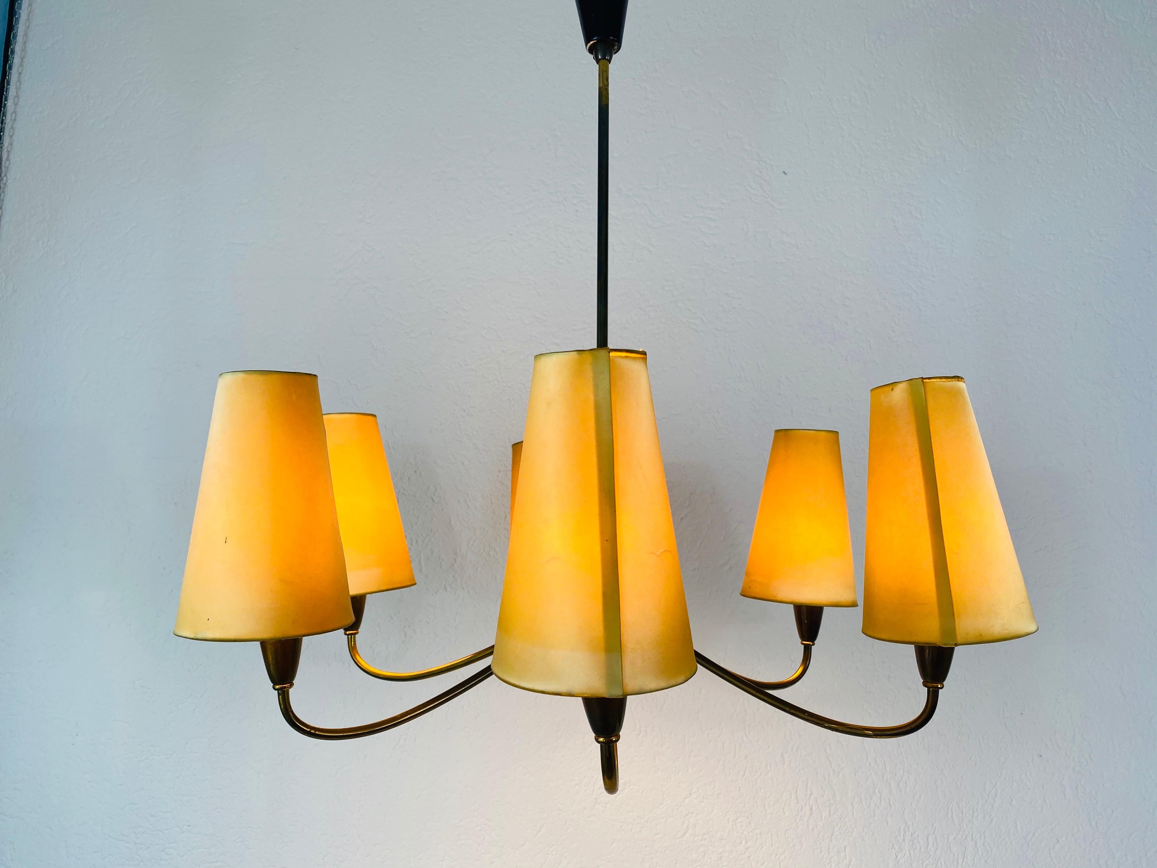 Midcentury Chandelier by Maison Lunel, 1950s 3