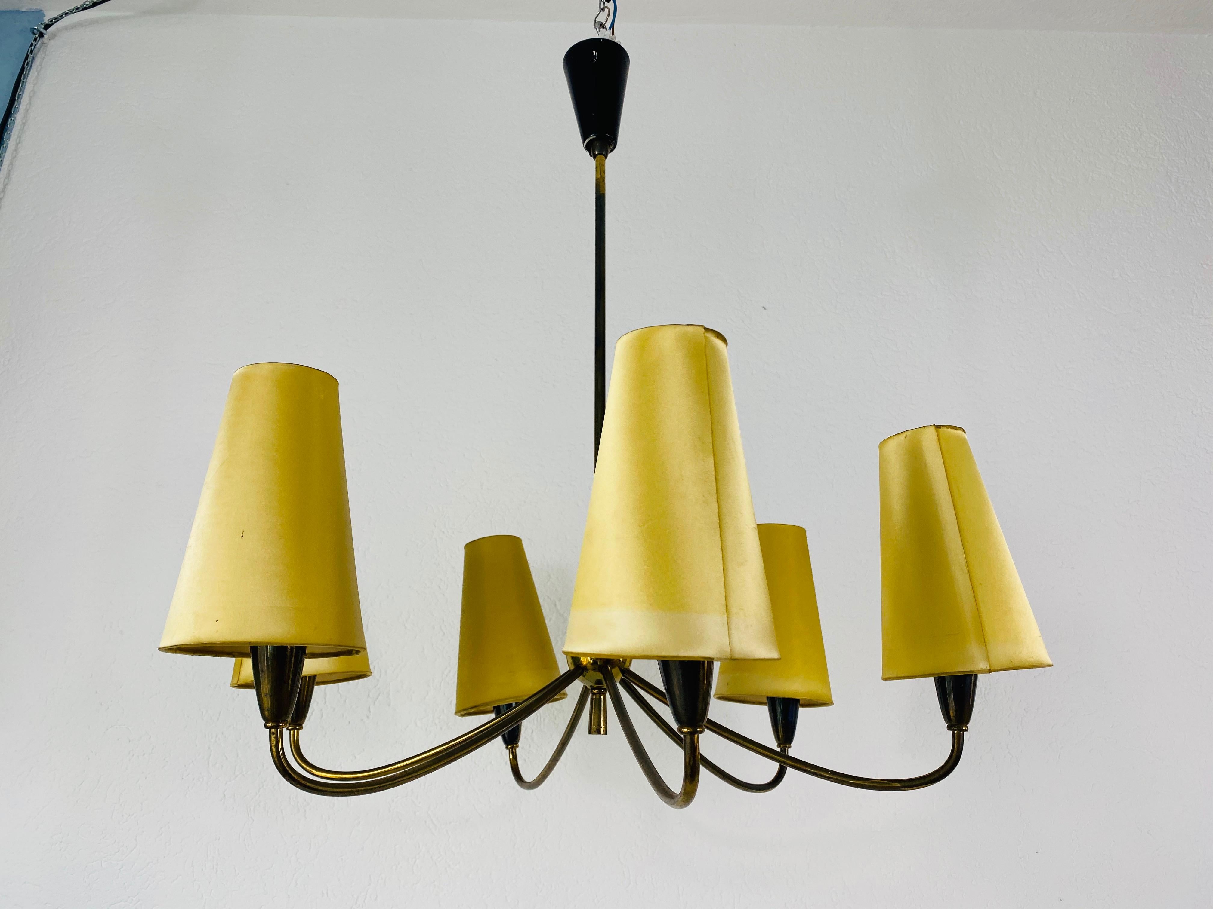 Midcentury Chandelier by Maison Lunel, 1950s 4