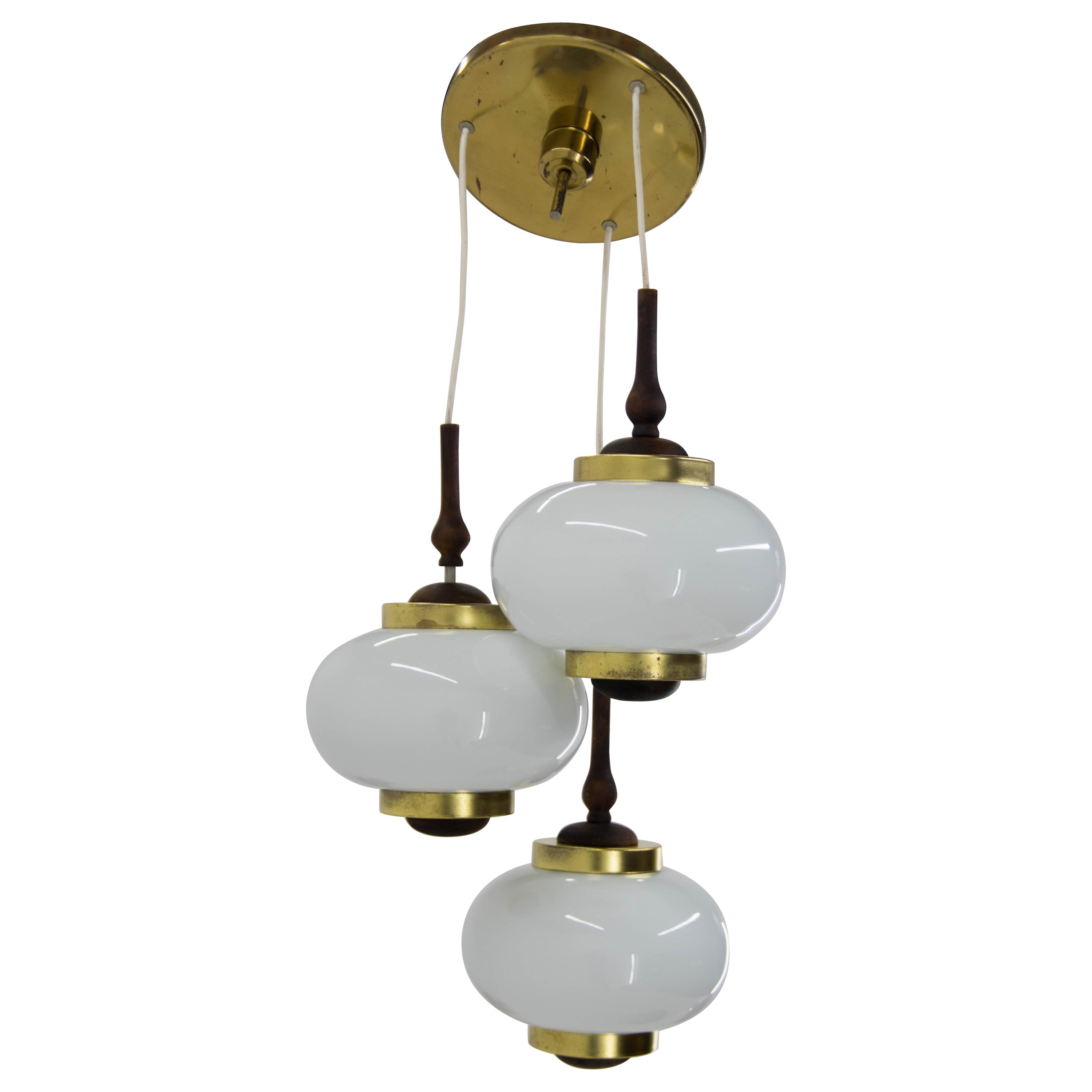 Lampadario di metà secolo di Polam Bielsko, Polonia, anni '70