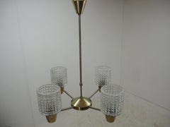 Midcentury Chandelier, Czechoslovakia