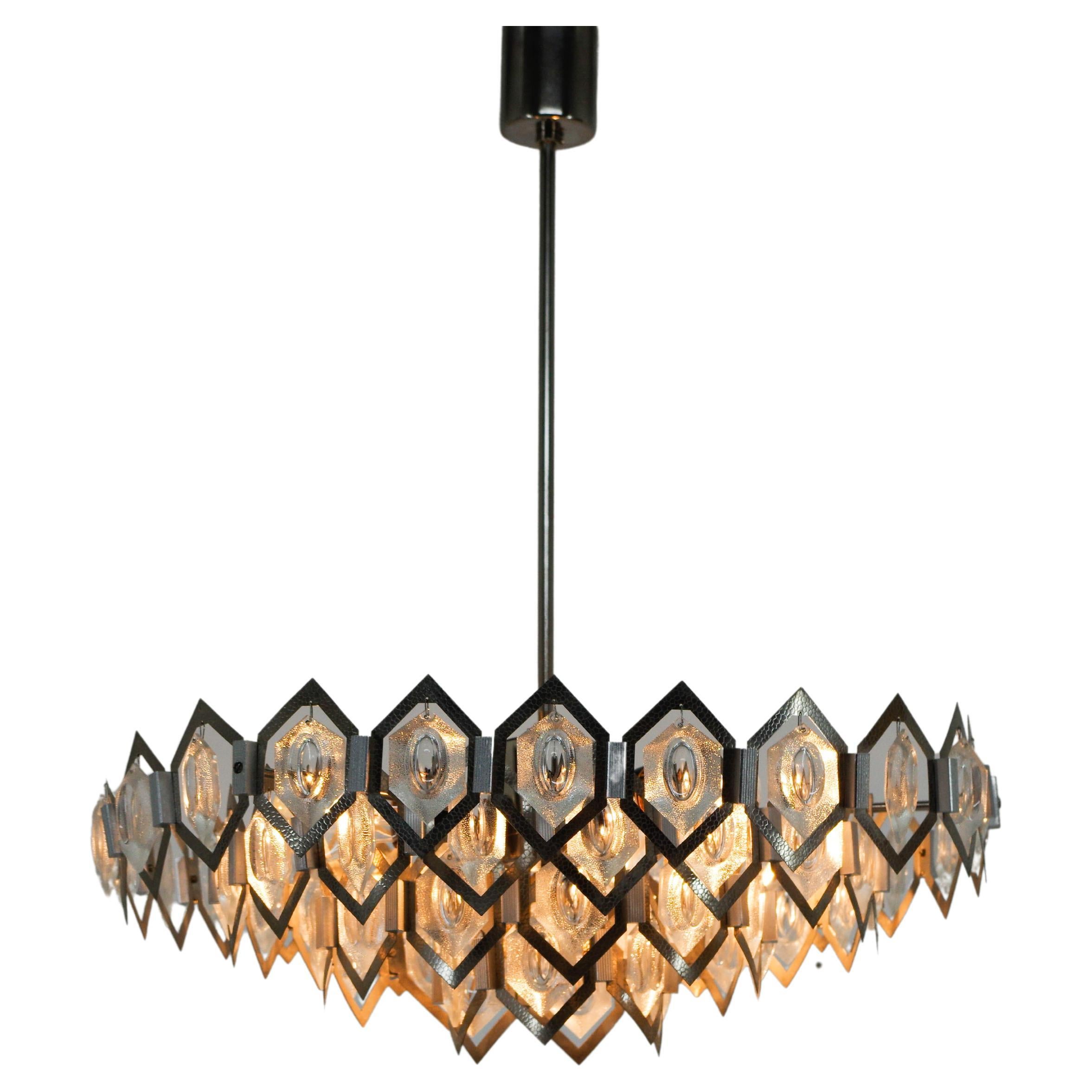 Midcentury Chandelier Designed by Bejvl for Kamenicky Senov, 1960s For Sale