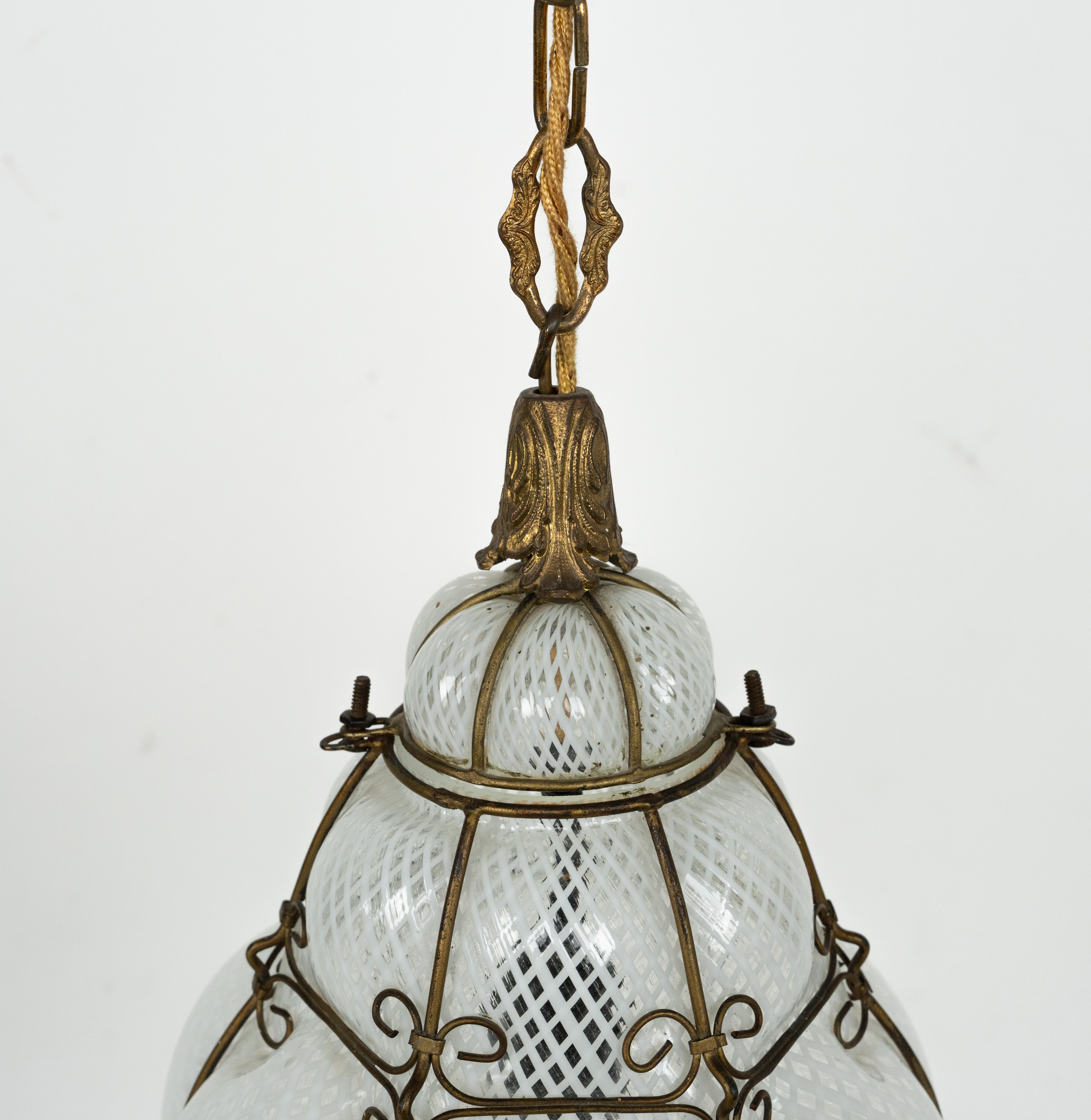 Lámpara de araña de mediados de siglo Lámpara de cristal 